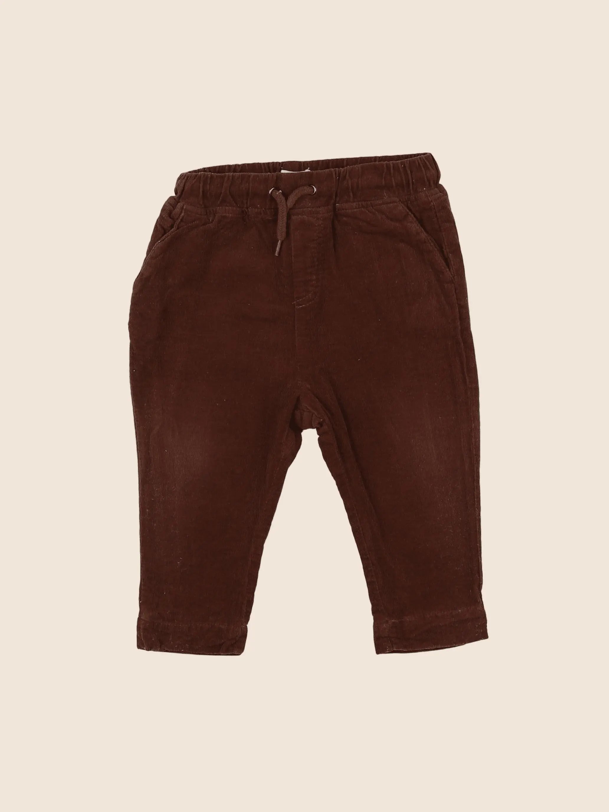 Vertbaudet - pantalon marron - 12 mois
