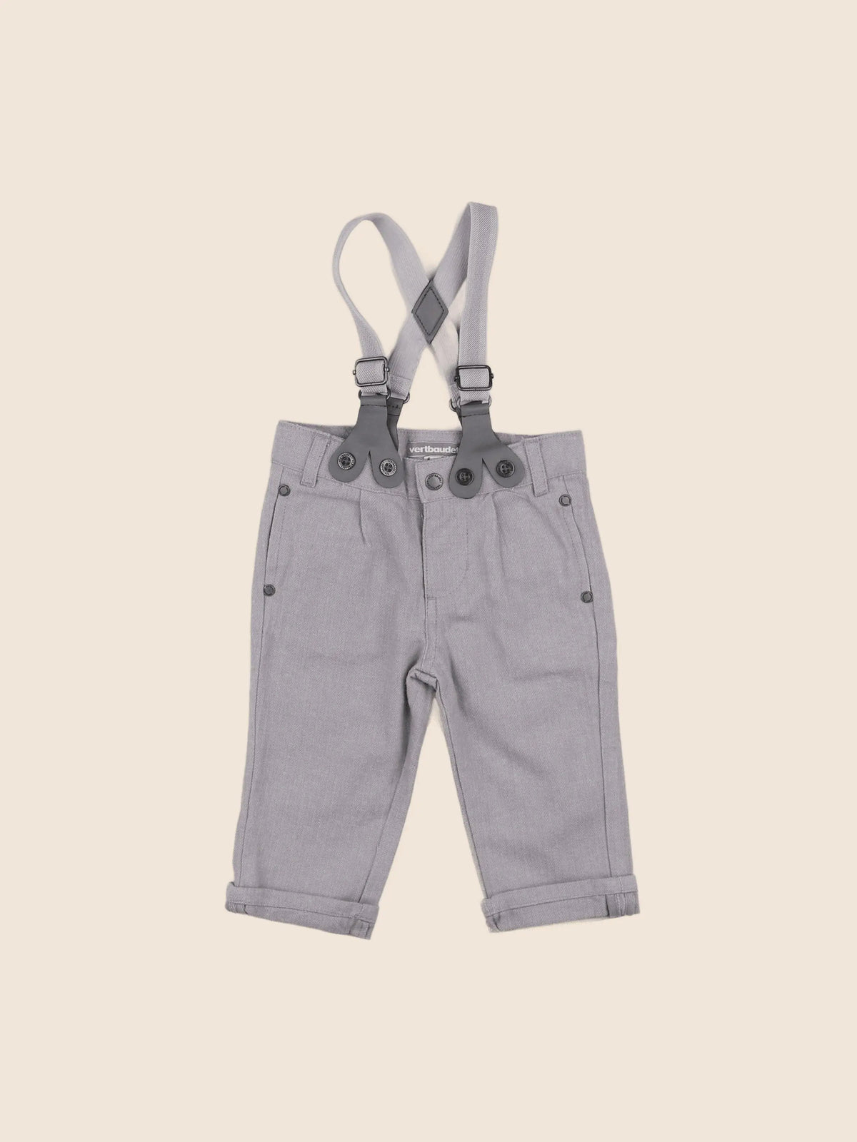 Vertbaudet - pantalon gris - 6 mois