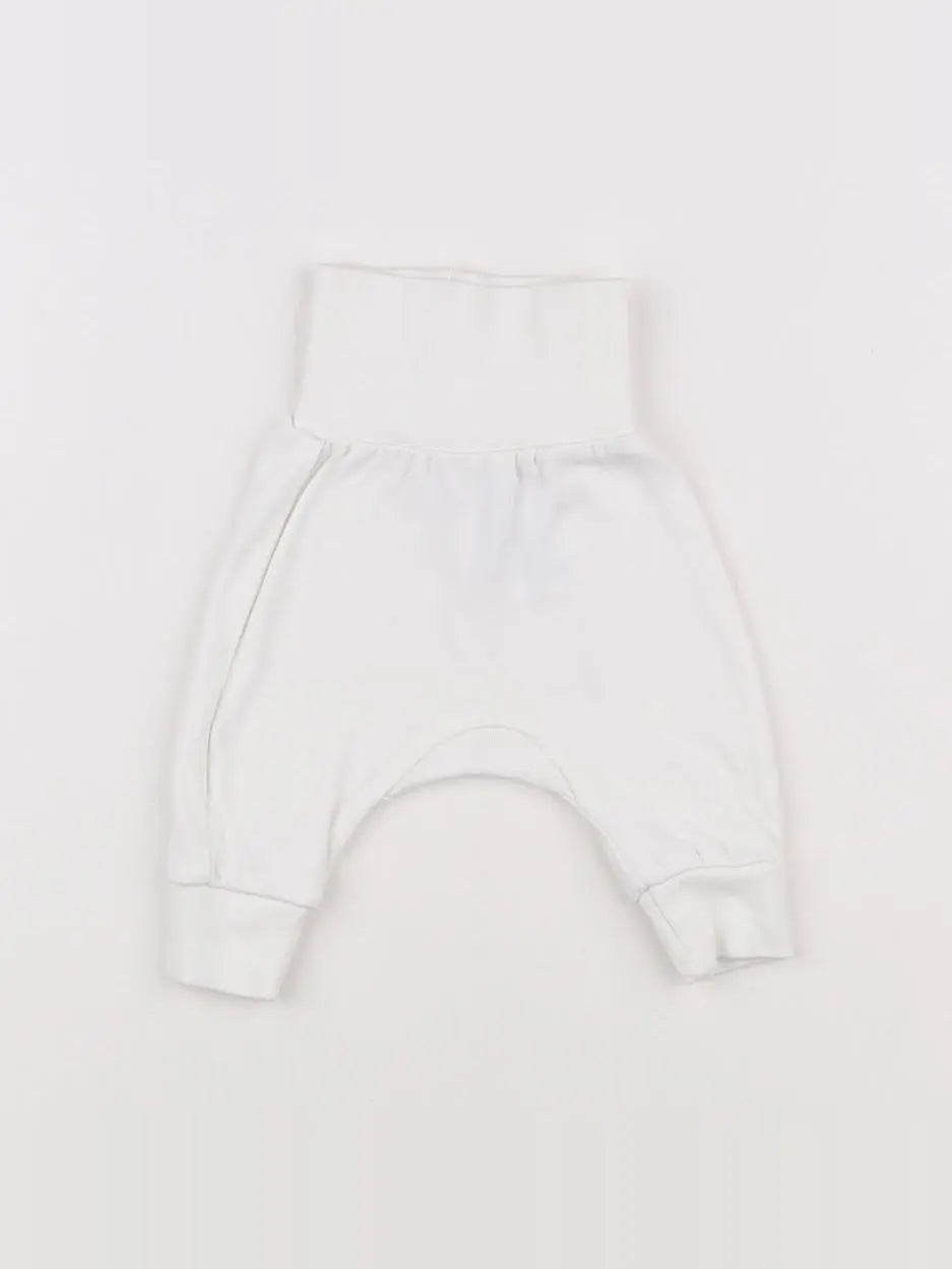 H&M - legging blanc - 0/1 mois