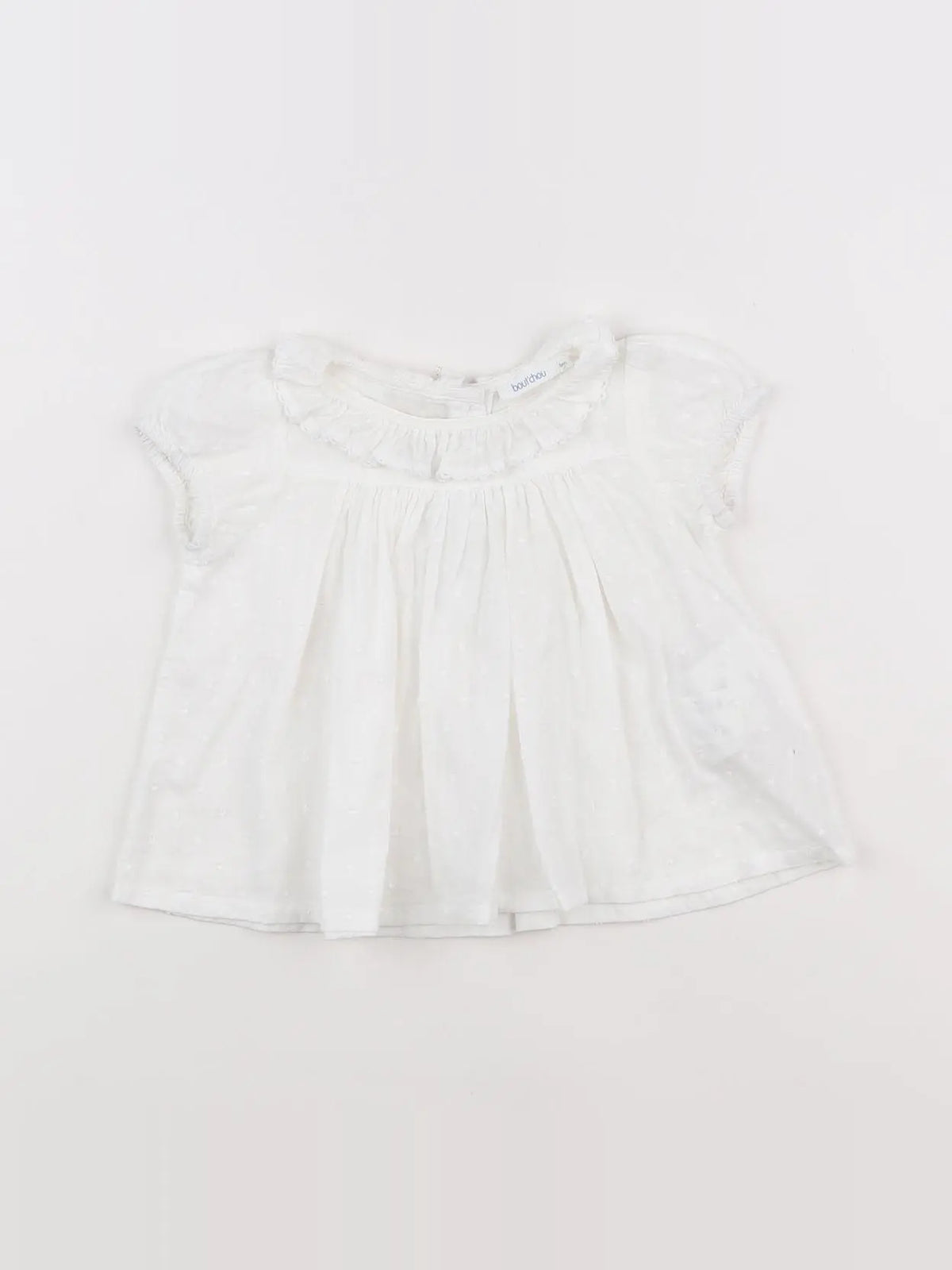 Boutchou - blouse blanc - 6 mois