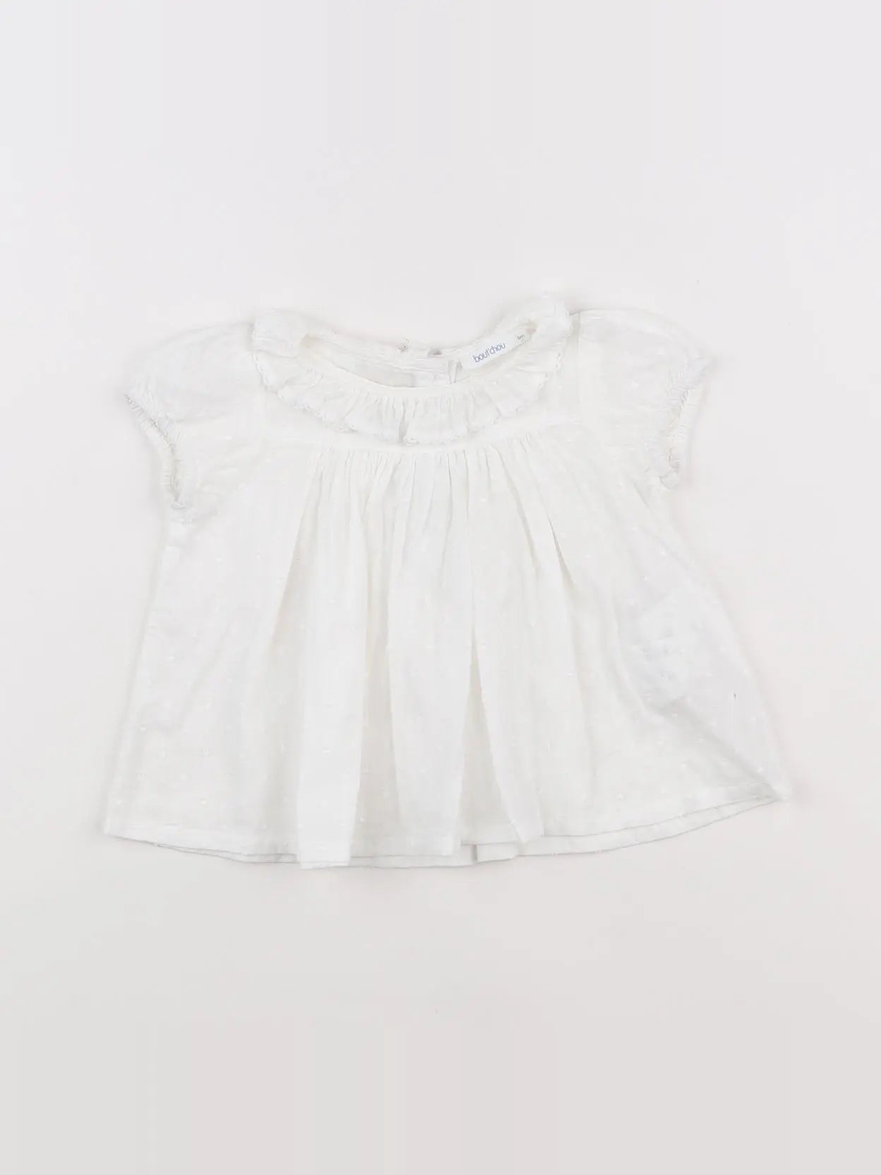 Boutchou - blouse blanc - 6 mois