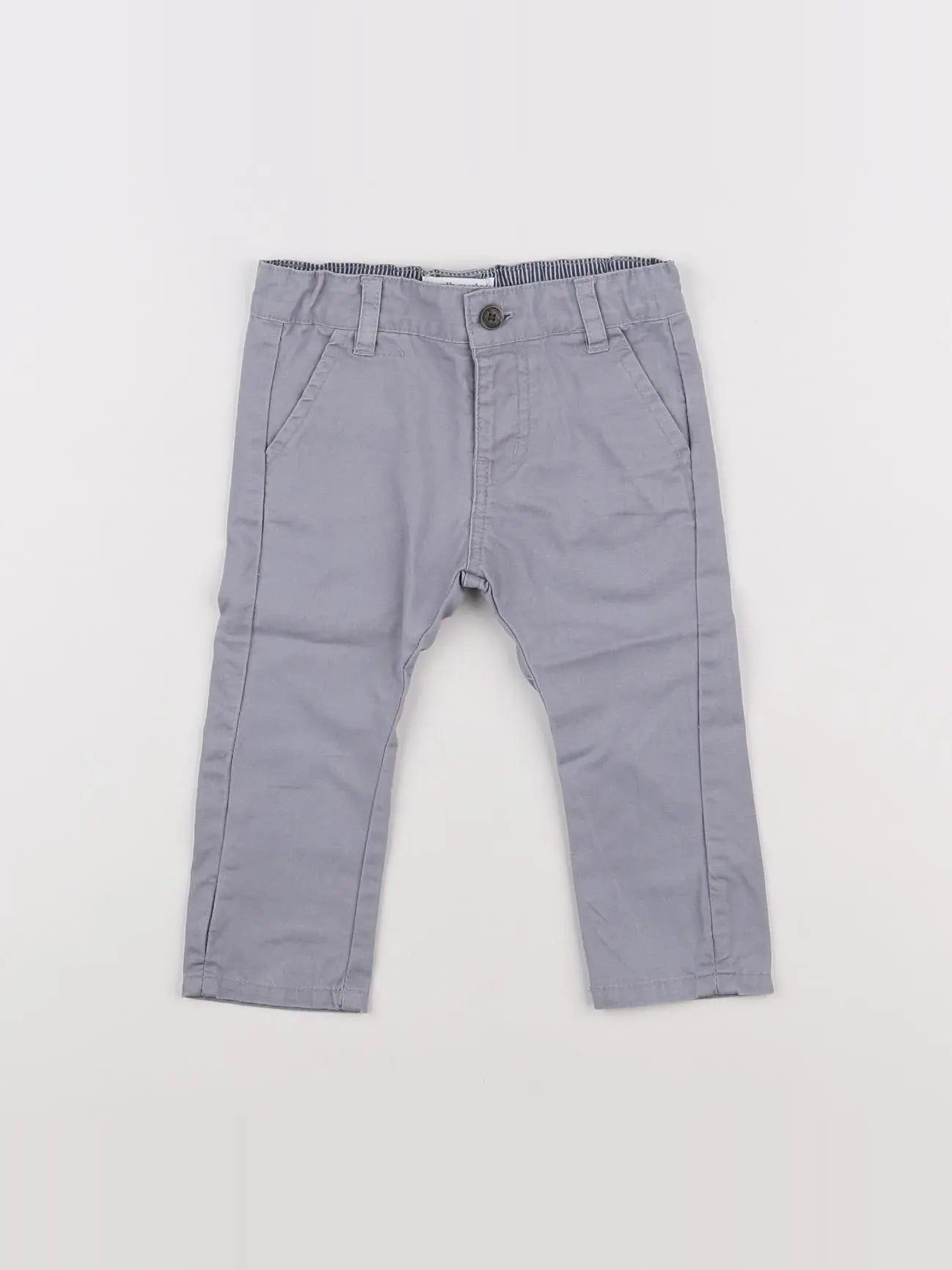 Vertbaudet - pantalon gris - 6 mois