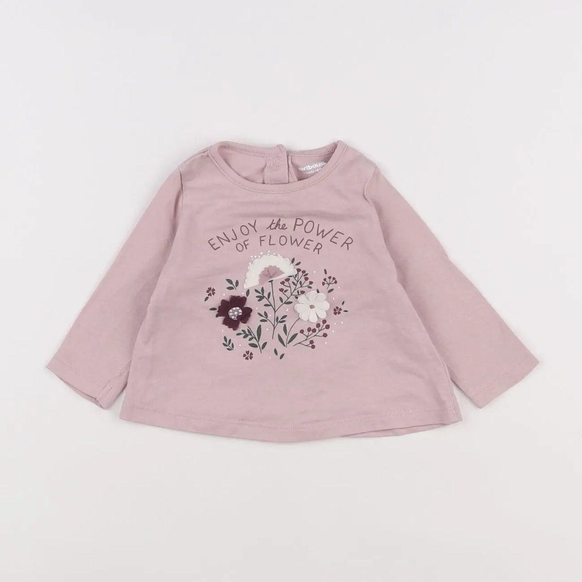 Vertbaudet - tee-shirt rose - 3 mois