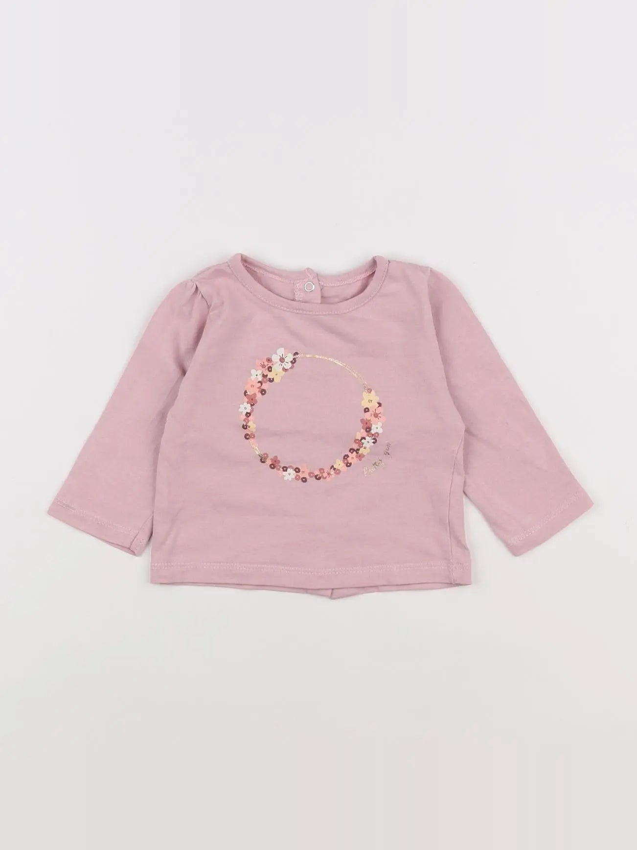 Vertbaudet - tee-shirt rose - 3 mois