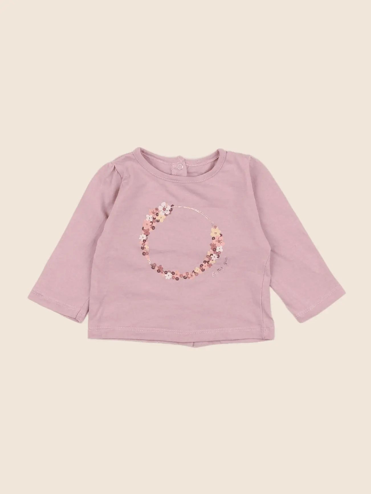 Vertbaudet - tee-shirt rose - 3 mois