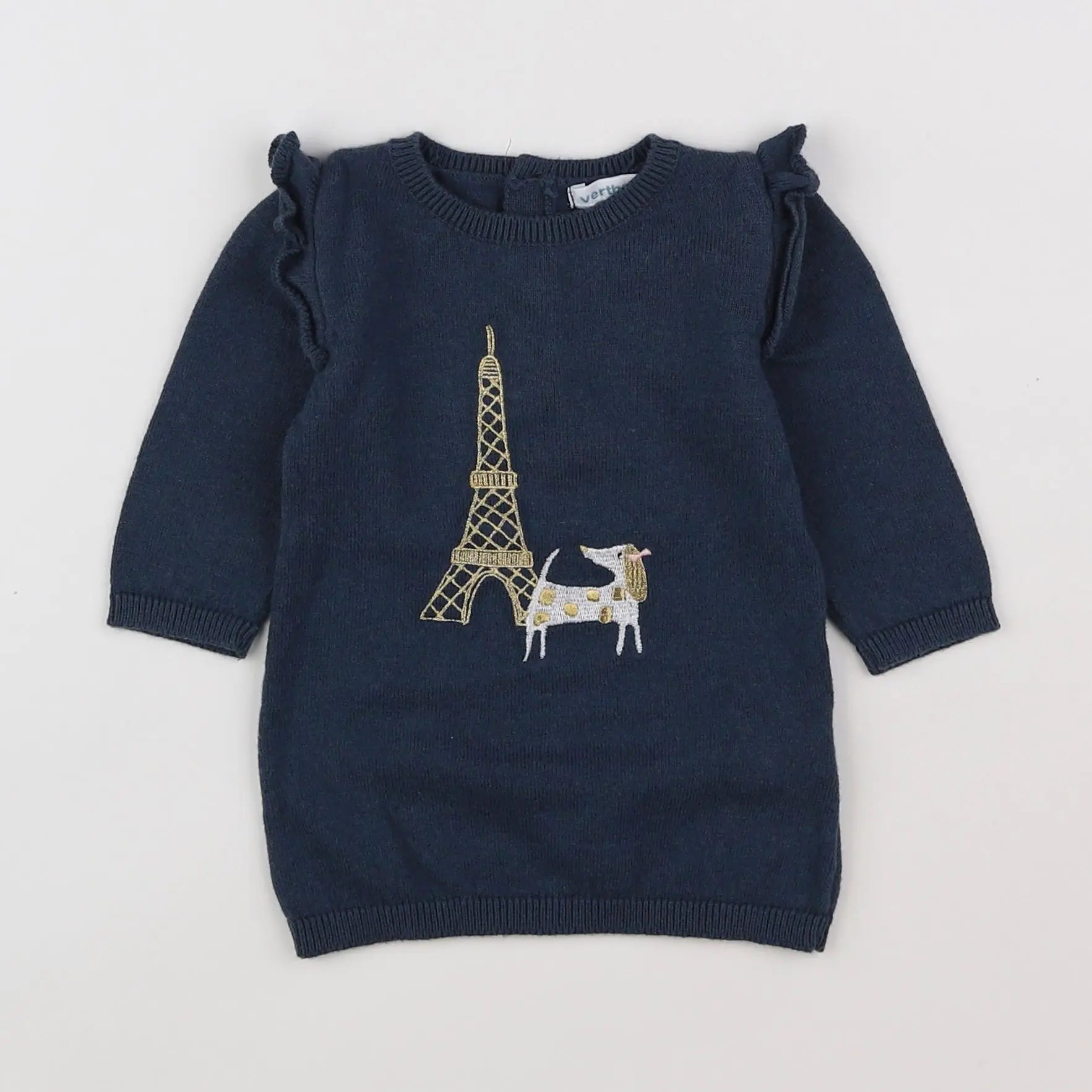 Vertbaudet - robe bleu - 3 mois