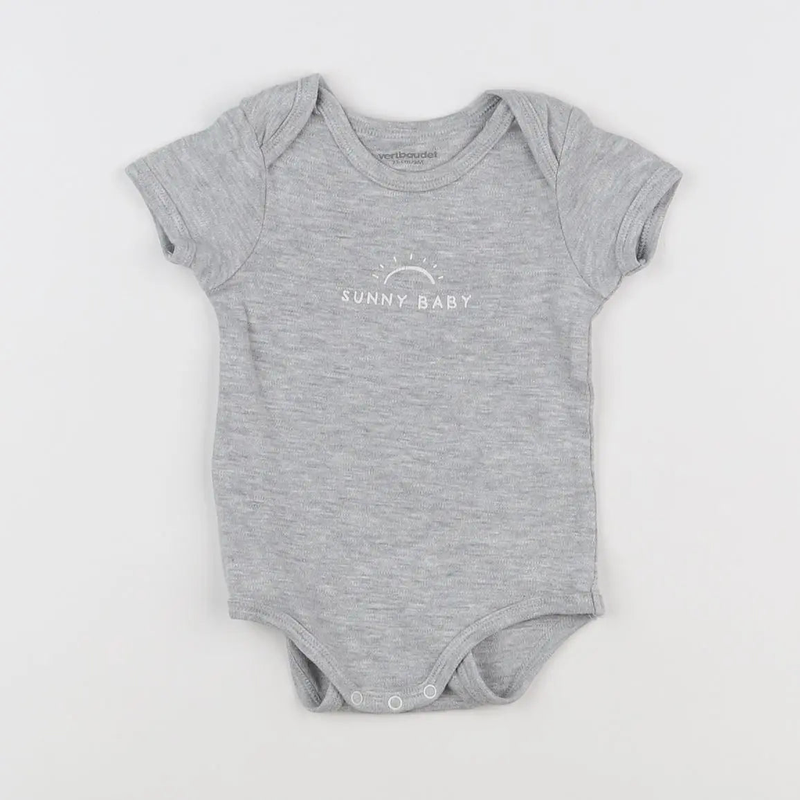 Vertbaudet - body gris - 3 mois