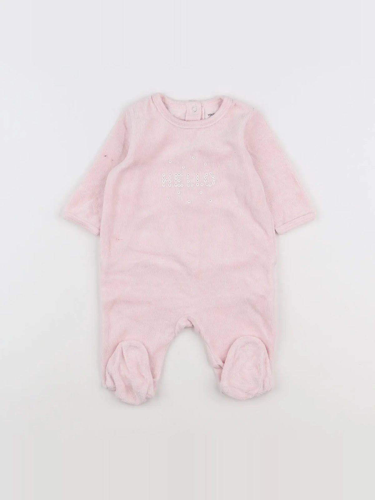 Vertbaudet - pyjama rose - 3 mois