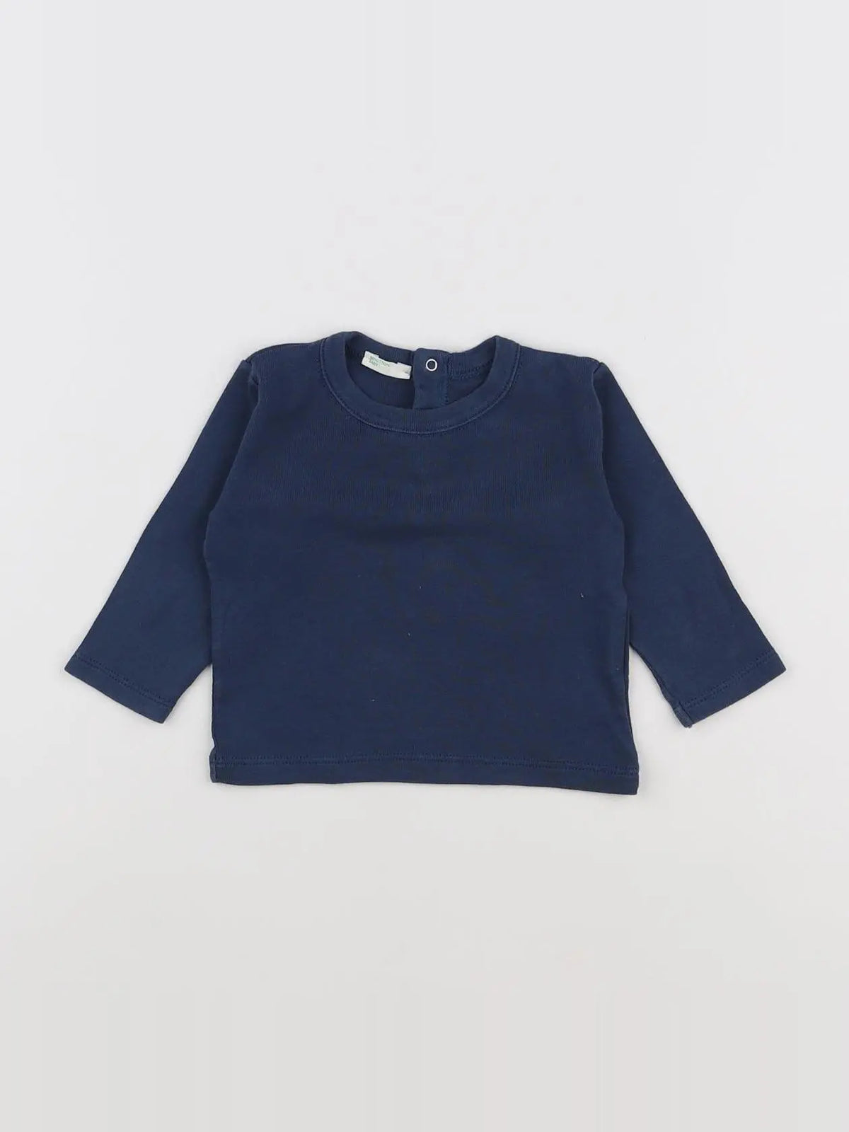Benetton - tee-shirt bleu - 3/6 mois