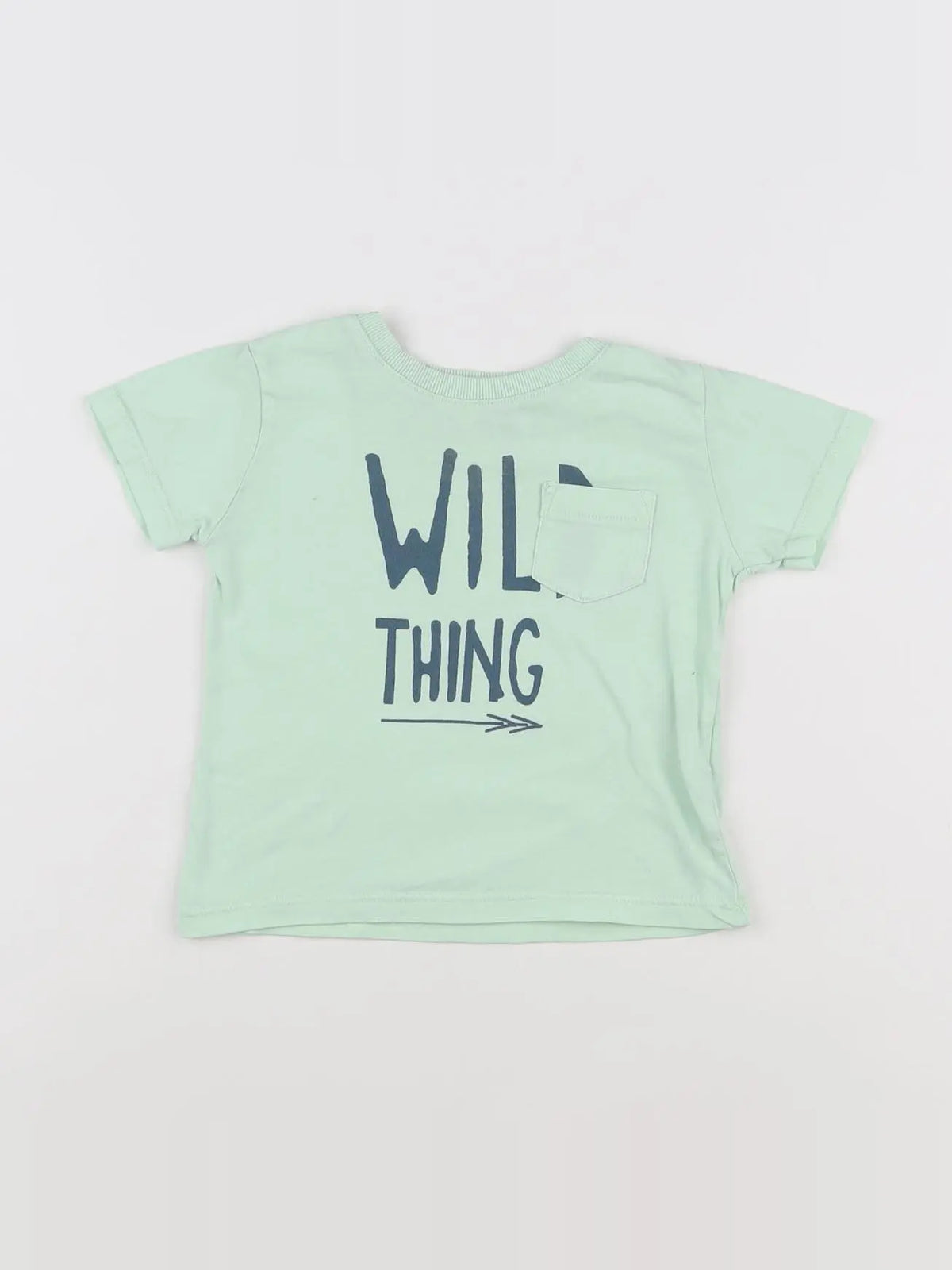 Zara - tee-shirt vert - 6/9 mois