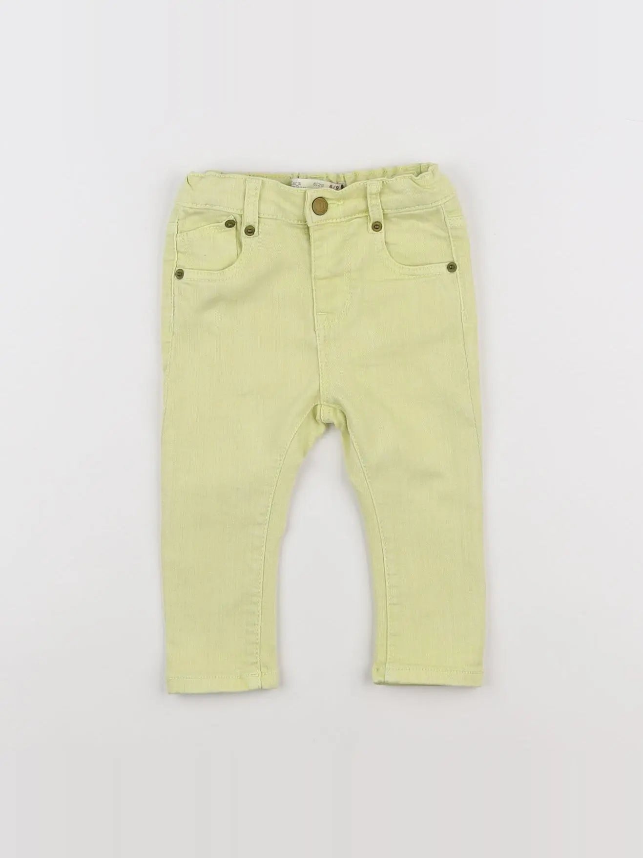 Zara - jean jaune - 6/9 mois