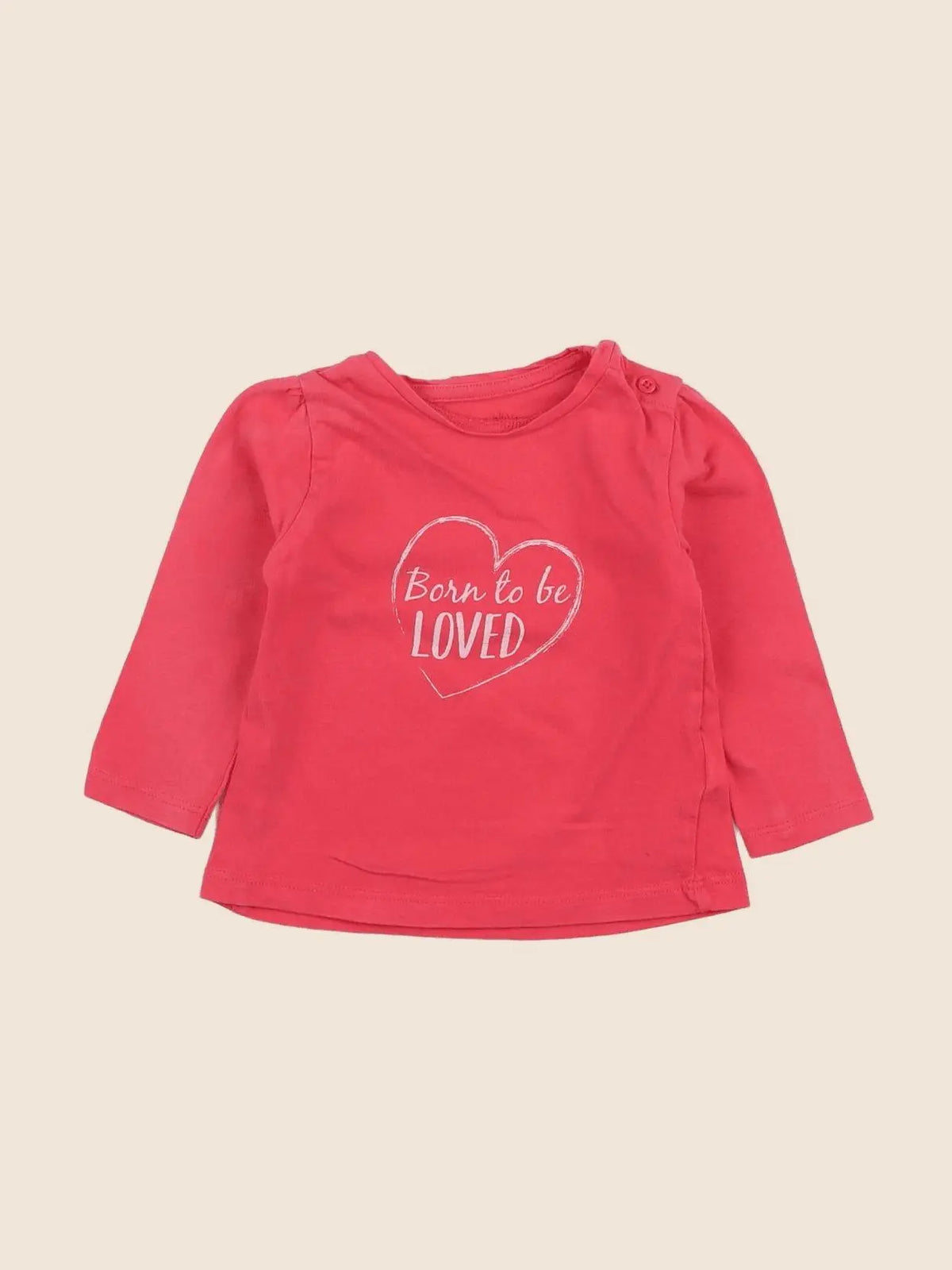 Vertbaudet - tee-shirt rose - 9 mois