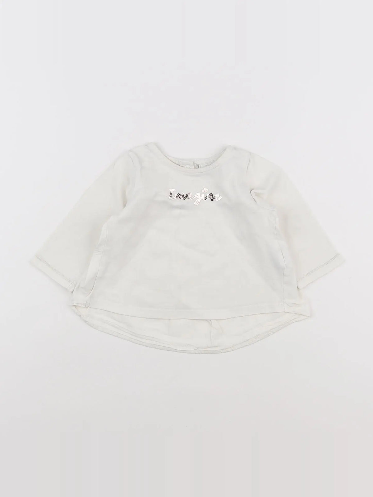 Tape à l'oeil - tee-shirt blanc, or - 9 mois