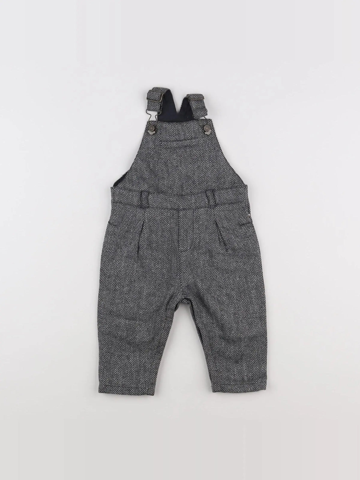Natalys - salopette gris - 12 mois