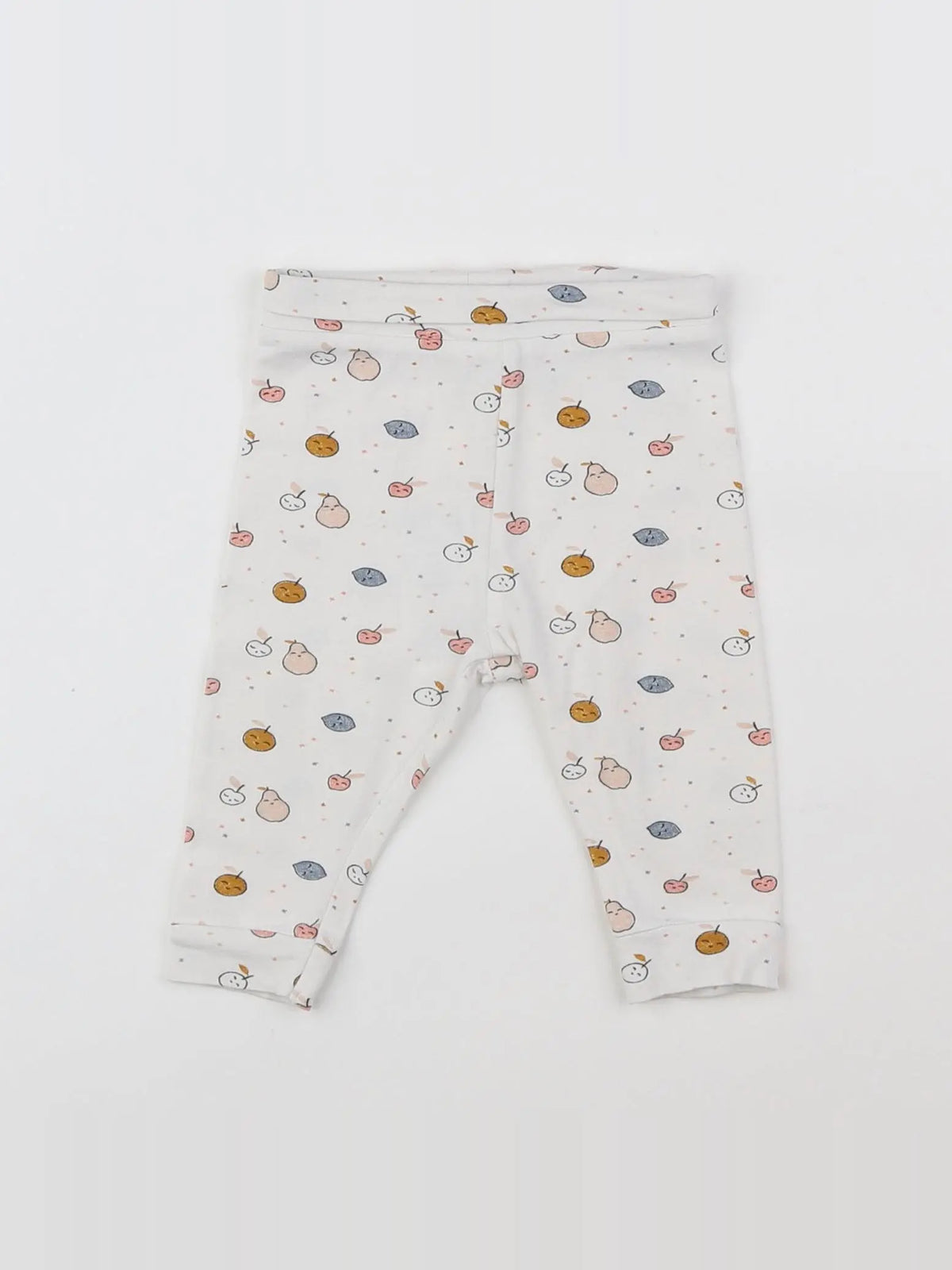 Vertbaudet - legging blanc, multicolore - 3 mois