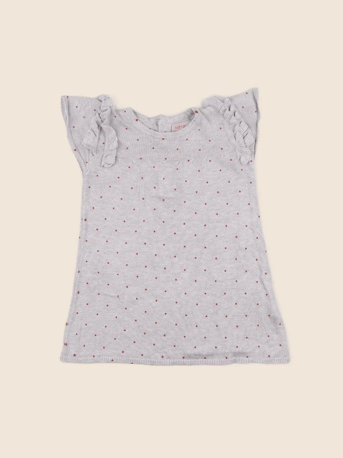 Natalys - robe gris, rouge - 6 mois