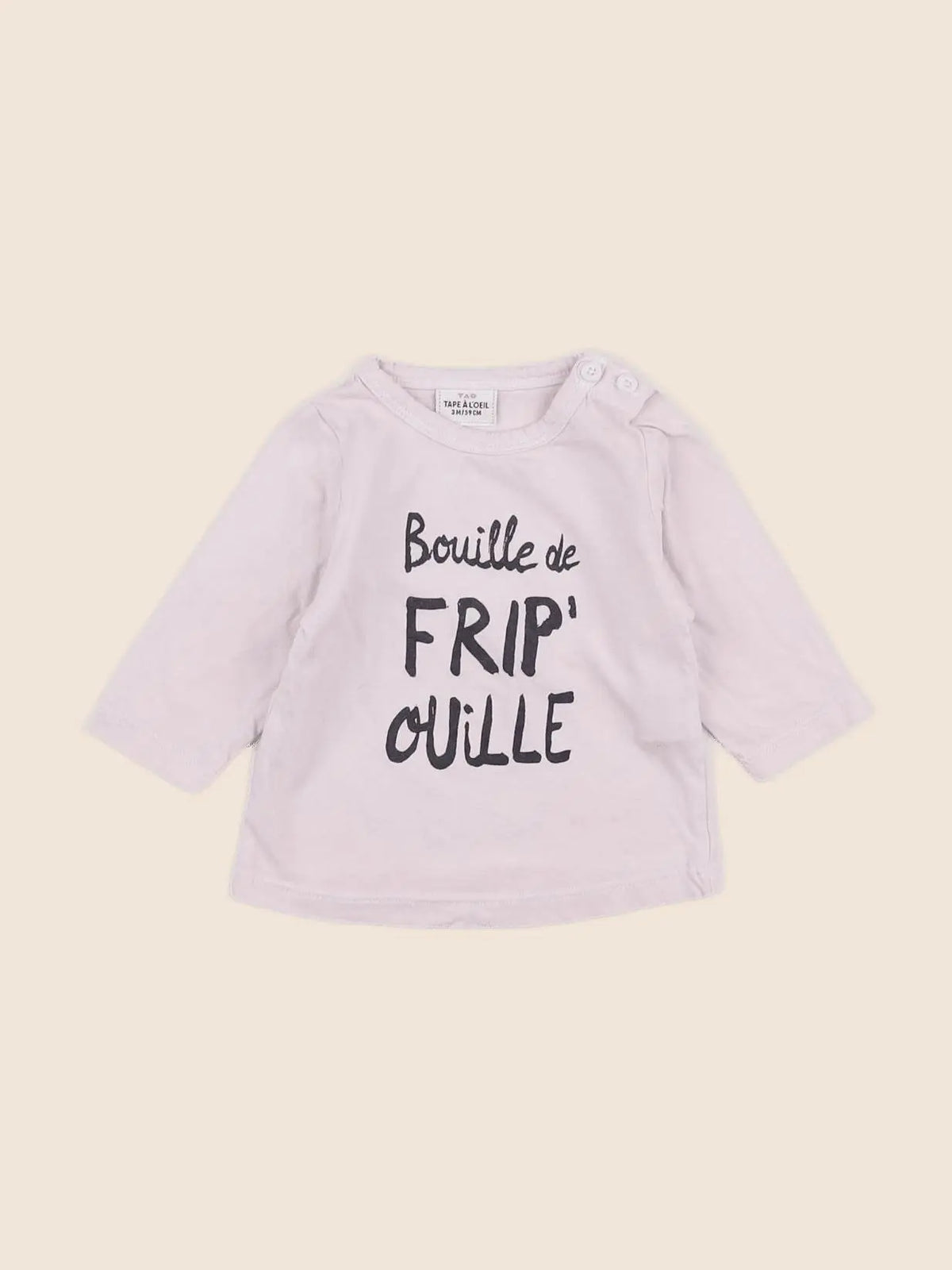 Tape à l'oeil - tee-shirt rose - 3 mois