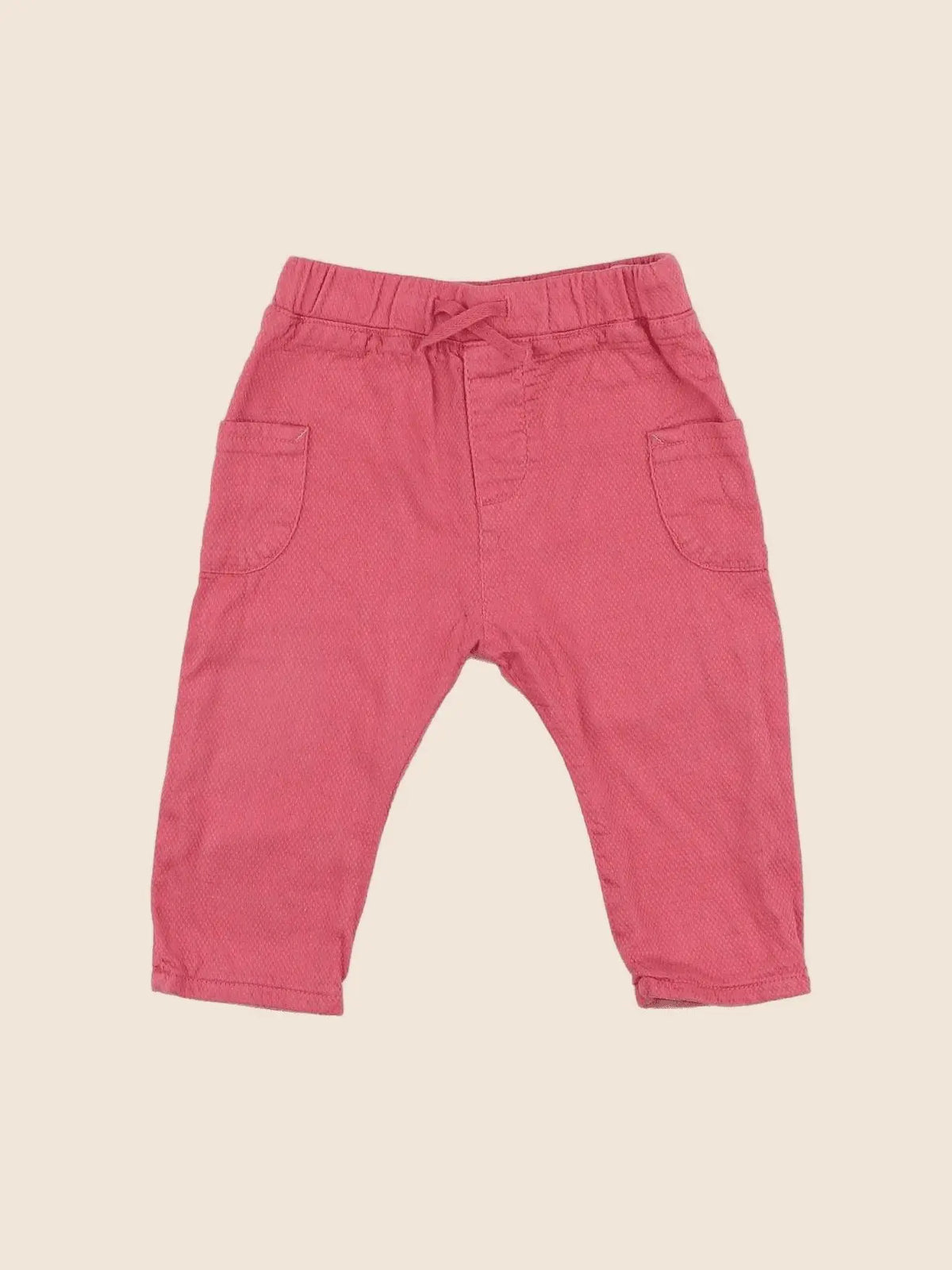 H&M - pantalon rose - 6/9 mois