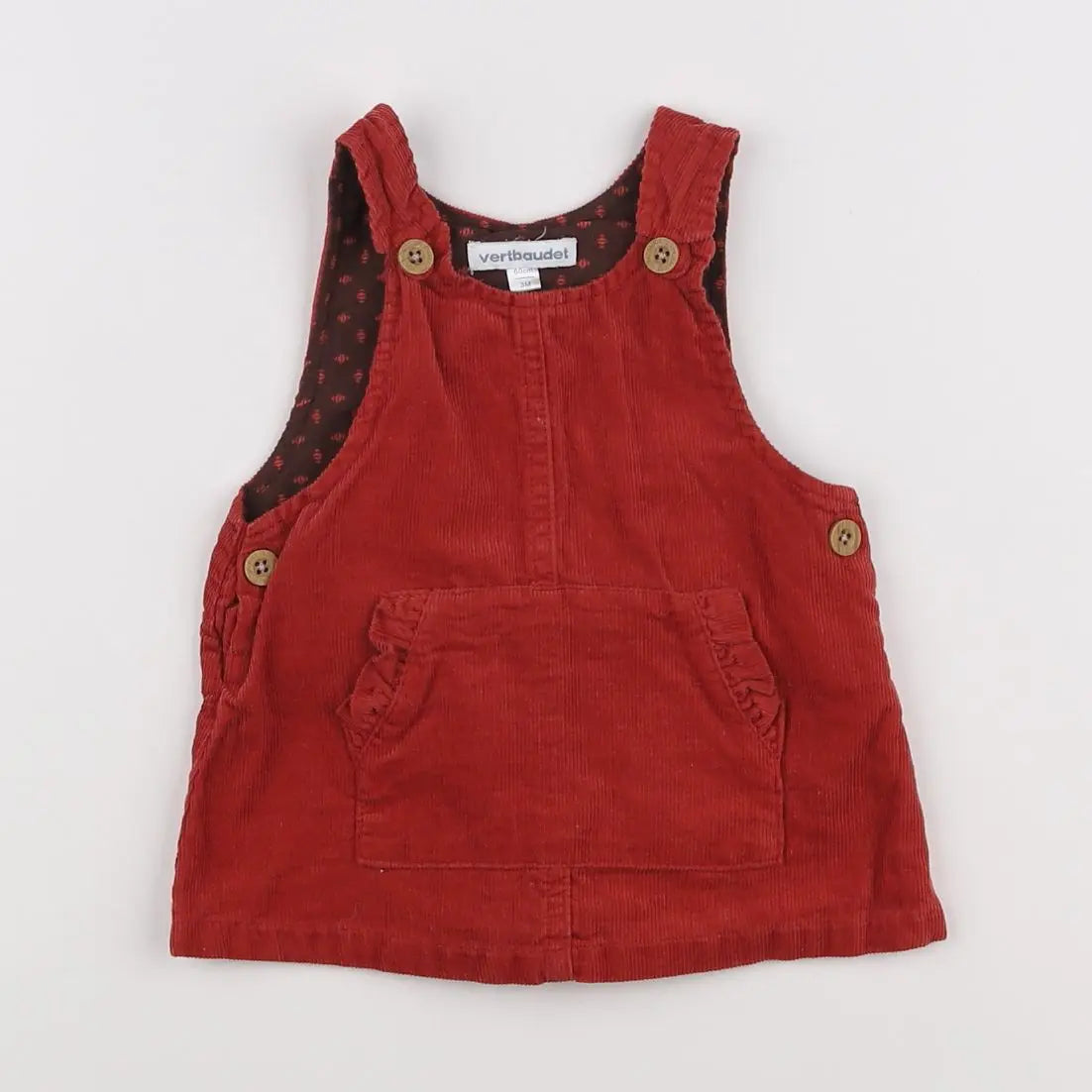 Vertbaudet - robe rouge - 3 mois