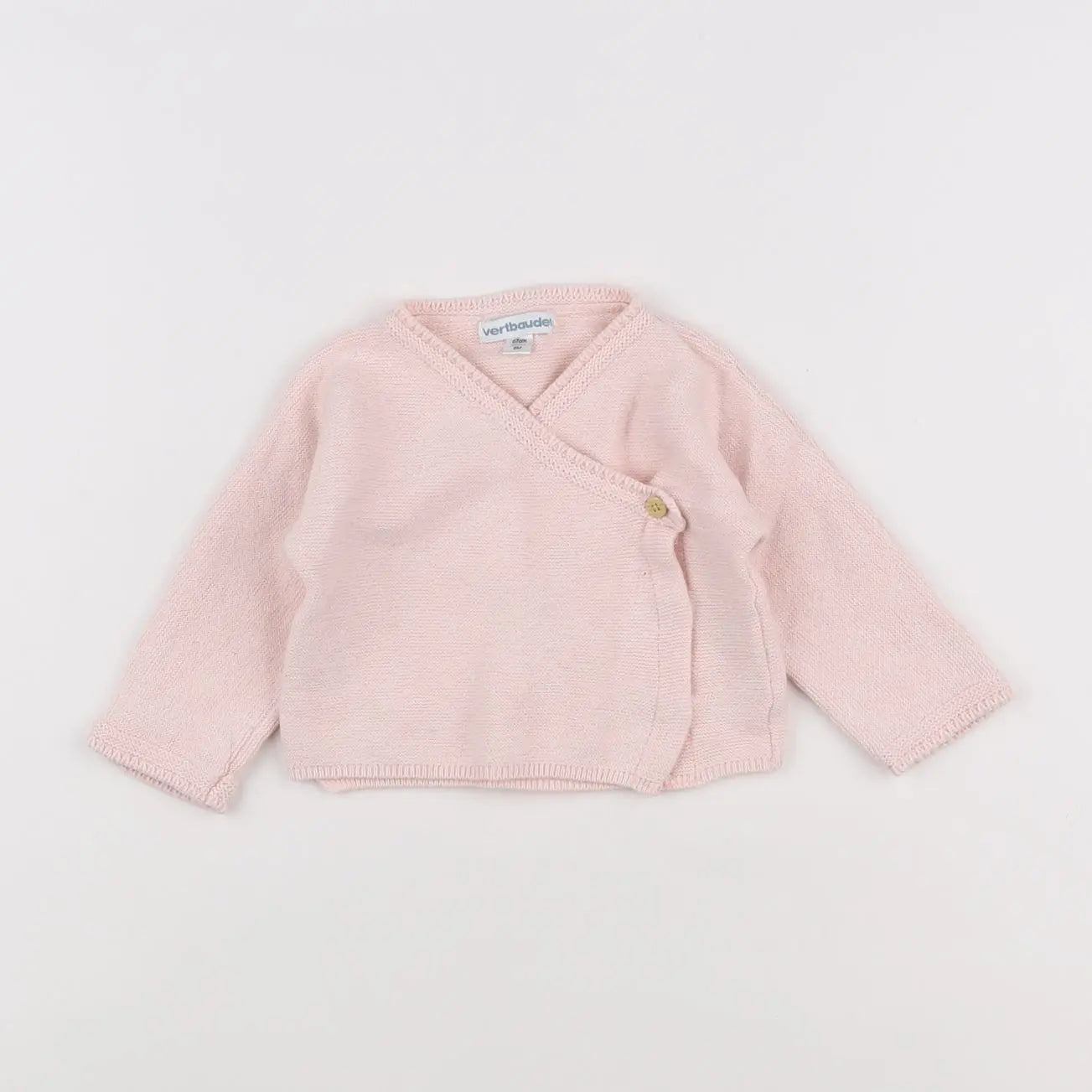 Vertbaudet - gilet rose - 6 mois