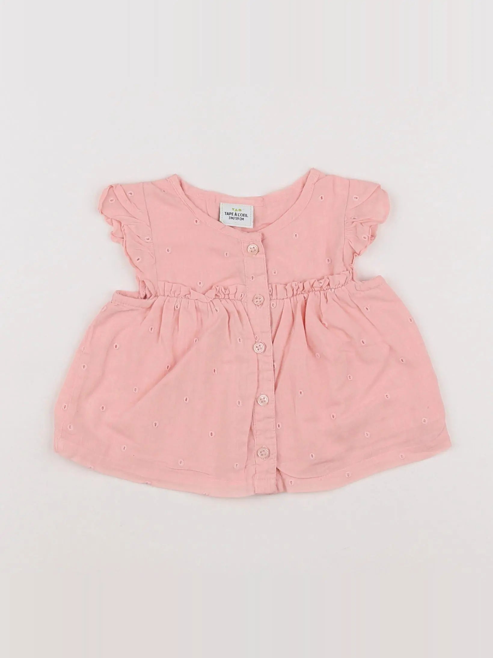 Tape à l'oeil - blouse rose - 3 mois