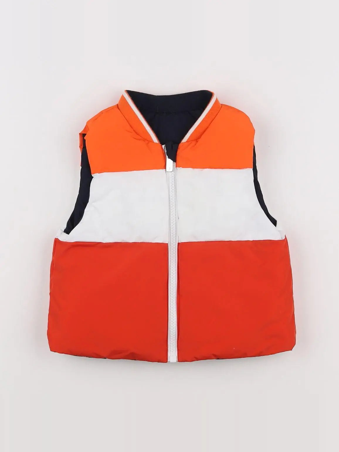 Jacadi - doudoune bleu, orange - 18 mois