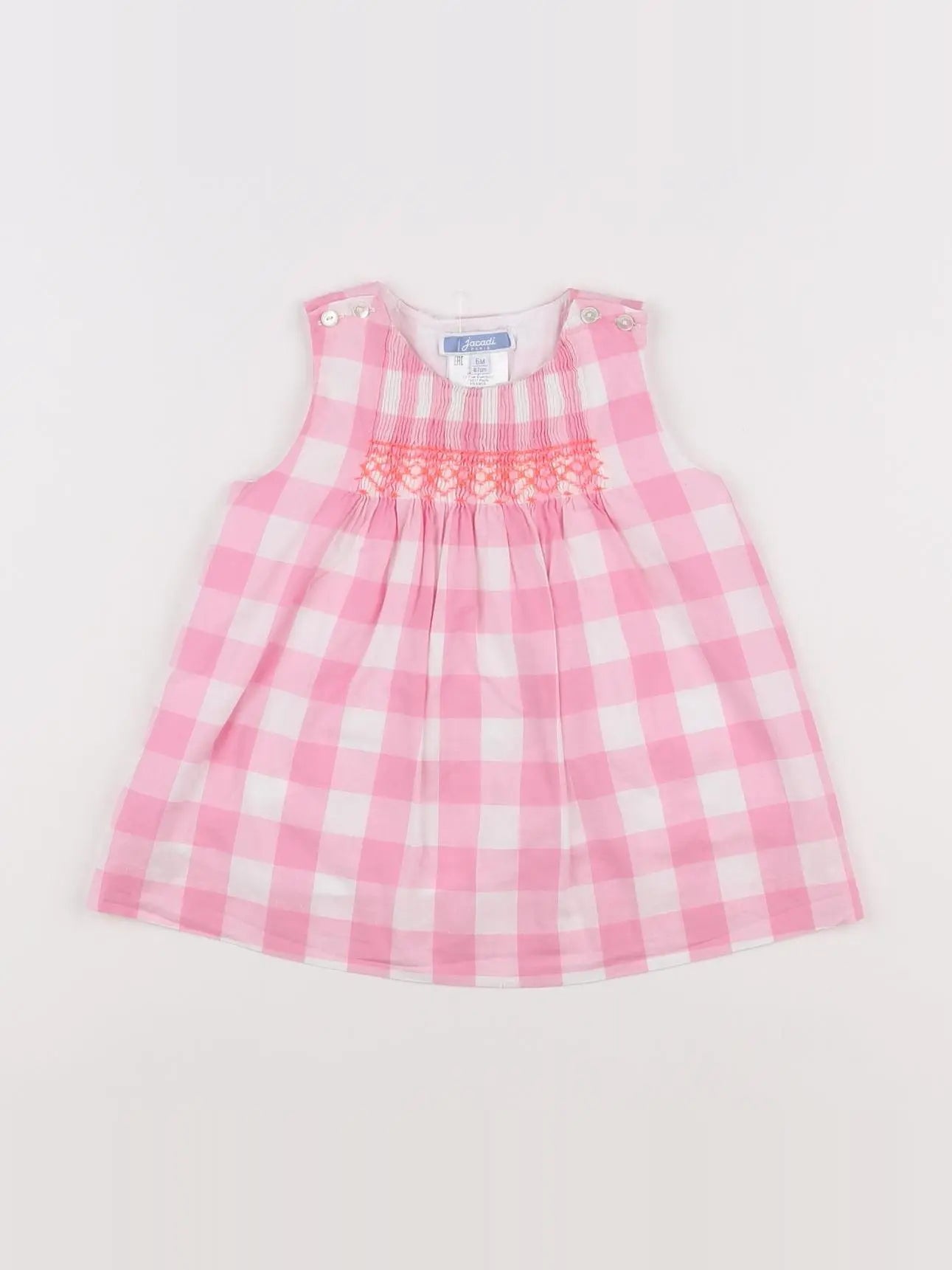 Jacadi - robe rose - 6 mois