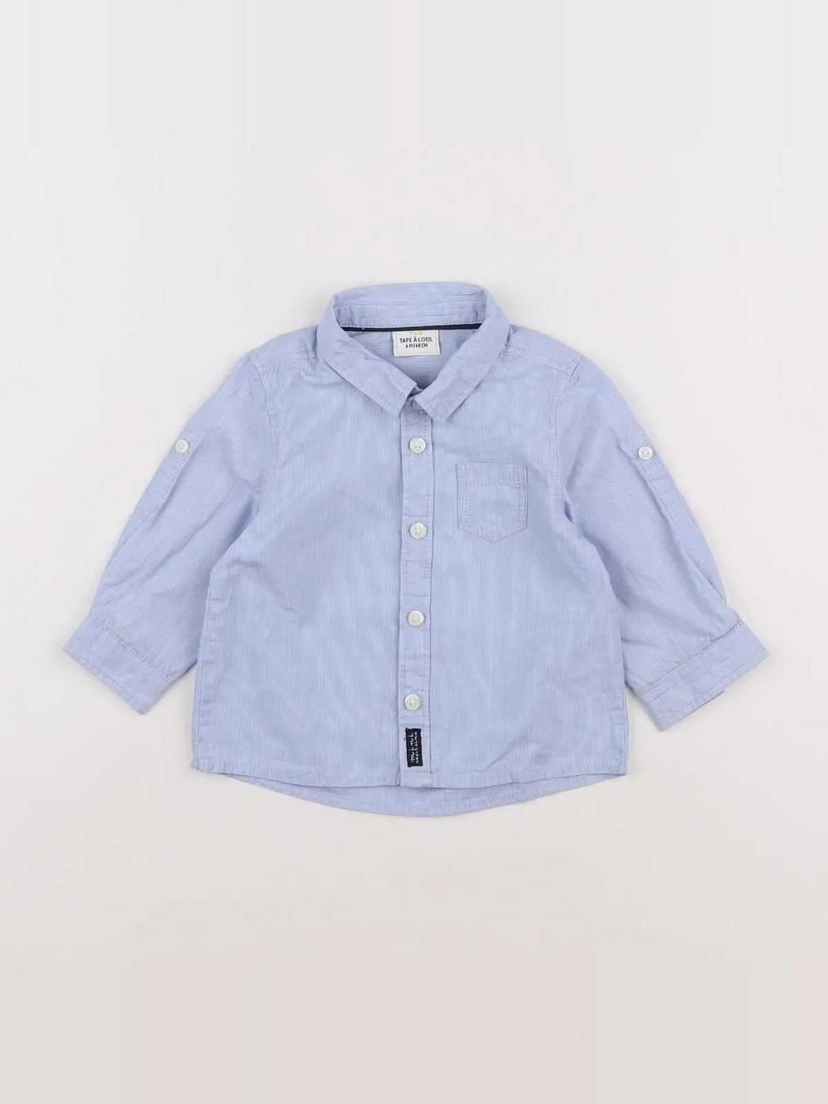 Tape à l'oeil - chemise bleu - 6 mois