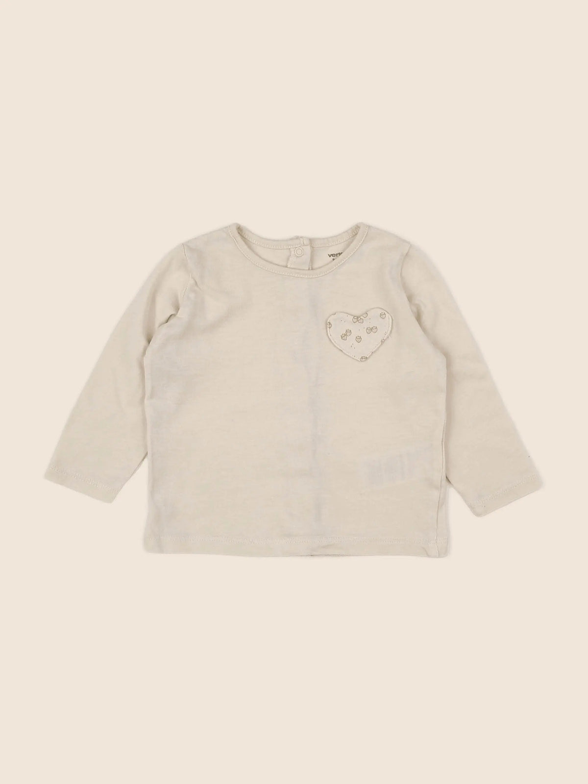 Vertbaudet - tee-shirt jaune - 9 mois