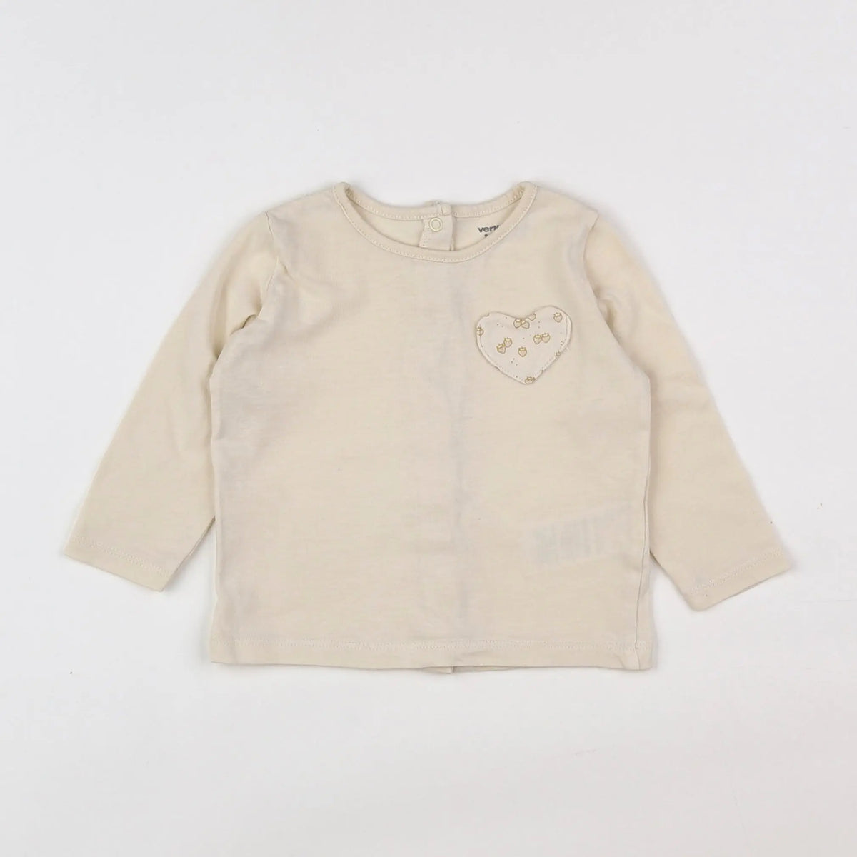 Vertbaudet - tee-shirt jaune - 9 mois