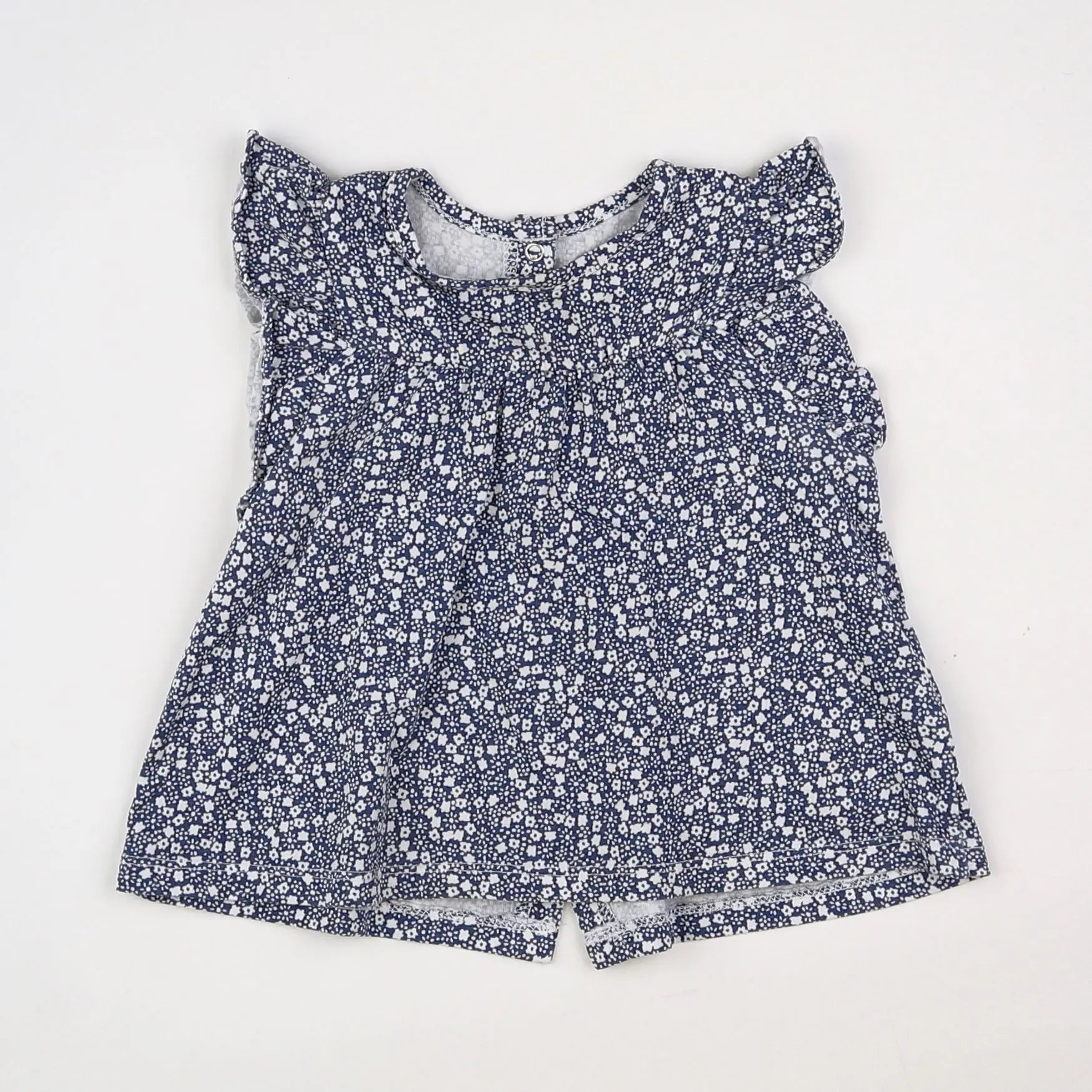 Vertbaudet - tee-shirt blanc, bleu - 18 mois