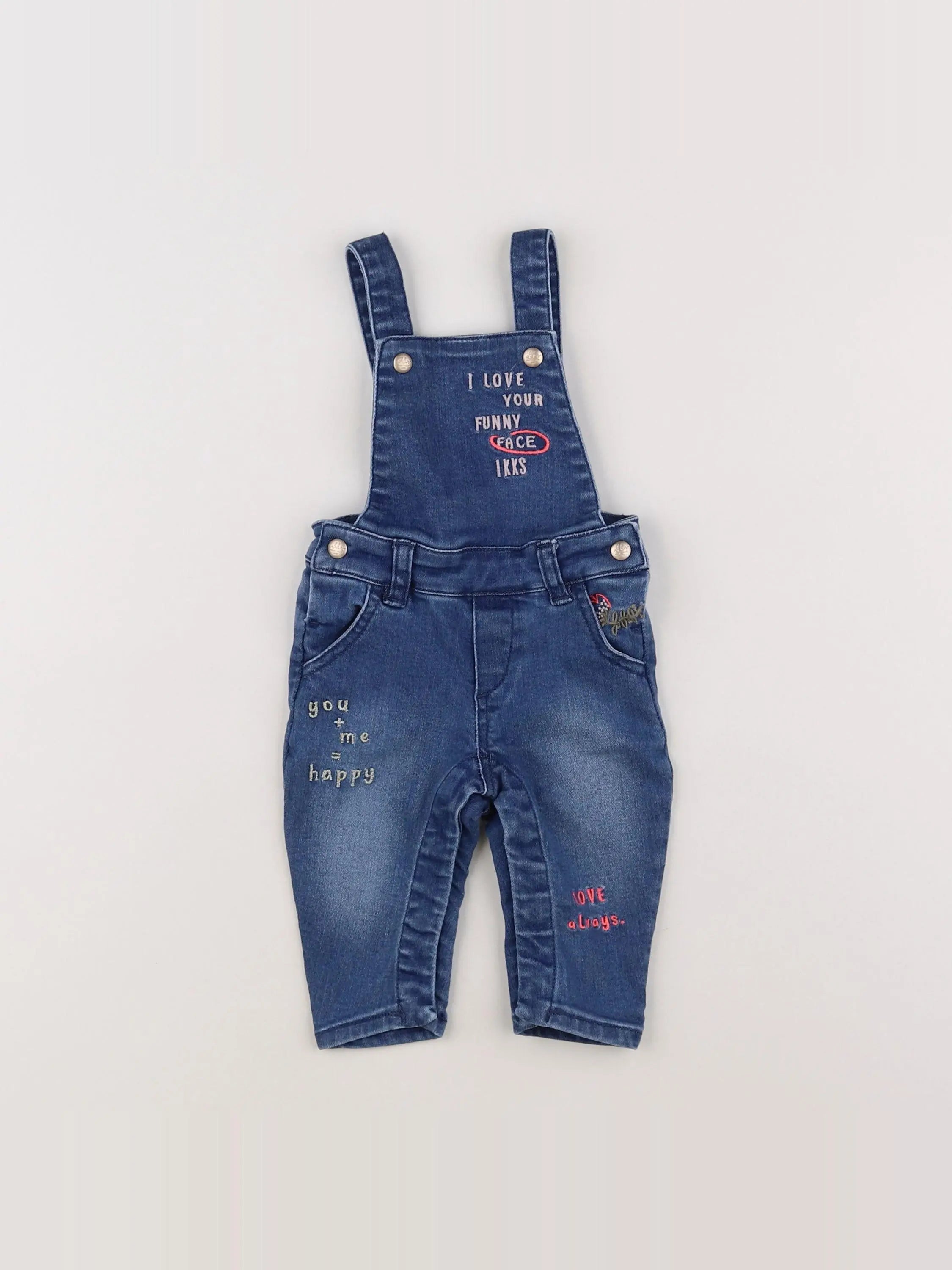 IKKS - salopette bleu - 3 mois
