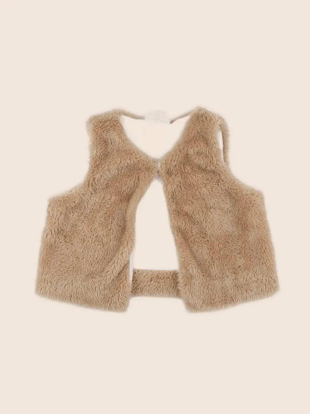 Vertbaudet - gilet beige - 6 mois