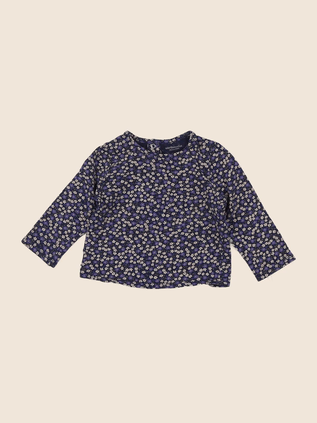 Vertbaudet - tee-shirt violet - 12 mois
