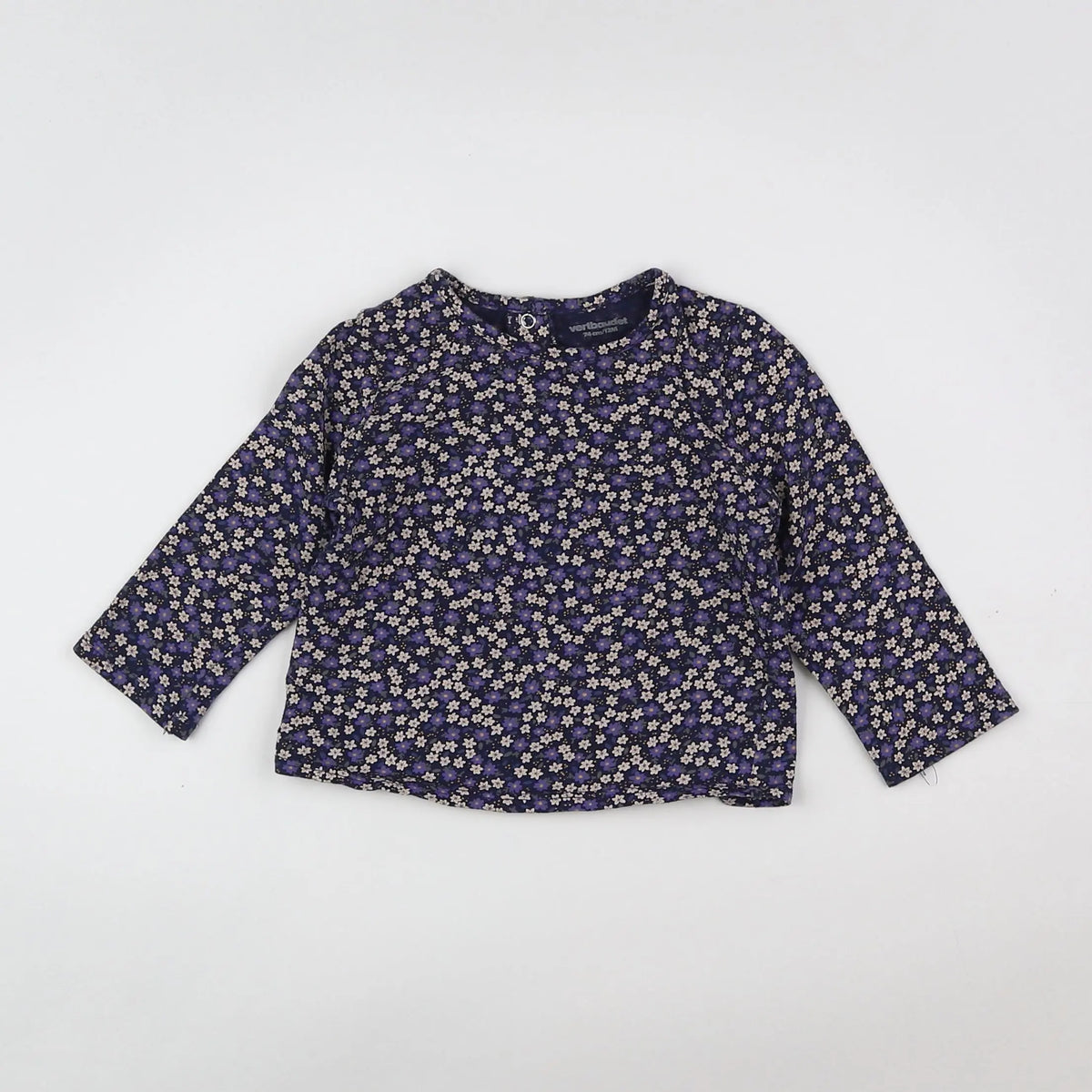 Vertbaudet - tee-shirt violet - 12 mois
