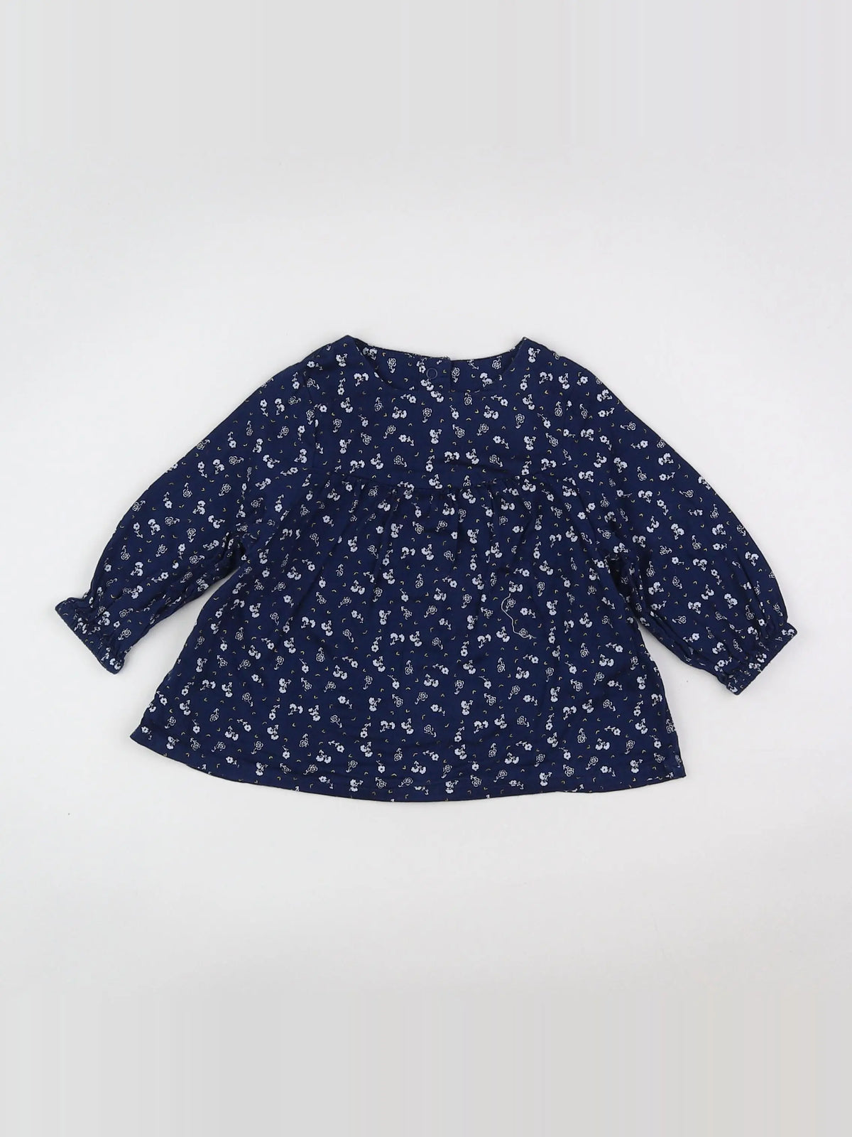 Tape à l'oeil - blouse bleu, blanc - 6 mois