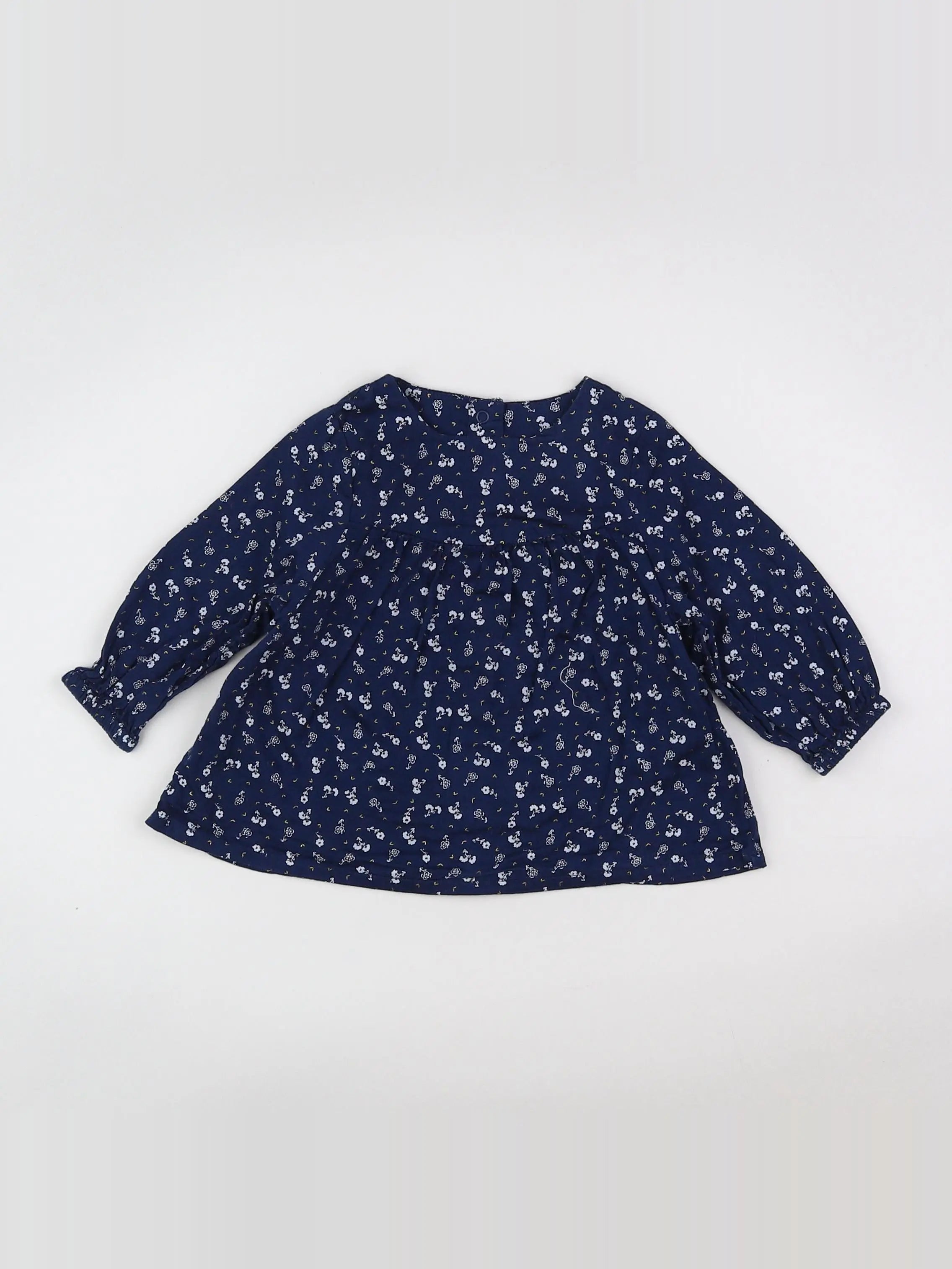 Tape à l'oeil - blouse bleu, blanc - 6 mois