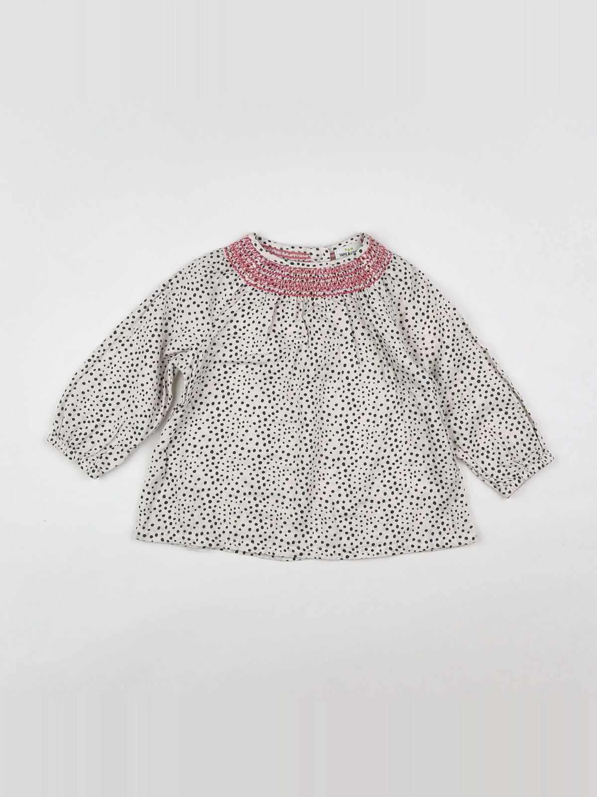 Tape à l'oeil - blouse blanc, noir - 6 mois