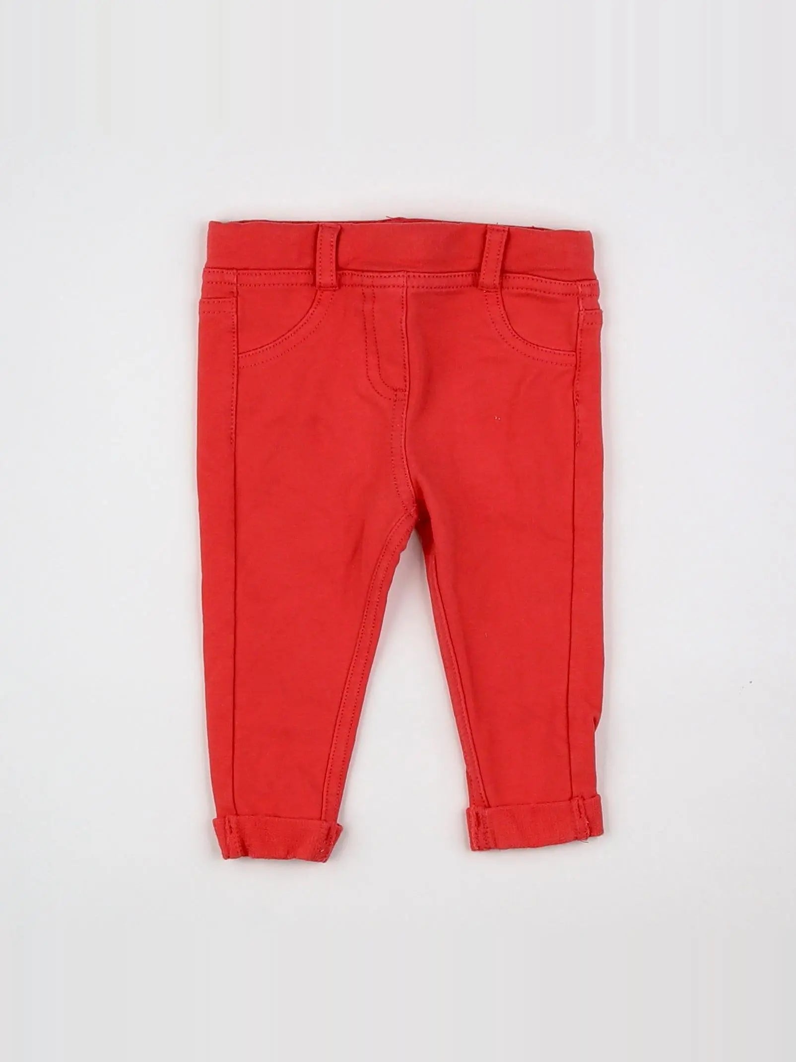 Tape à l'oeil - jegging rouge - 6 mois