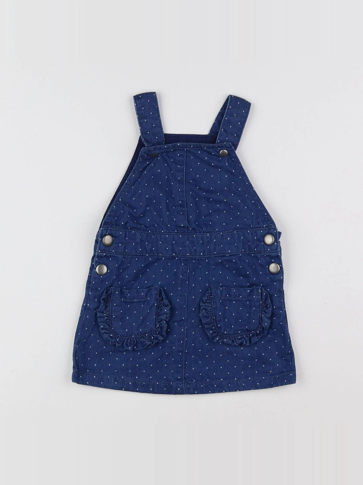 La Redoute - robe blanc, bleu - 9 mois