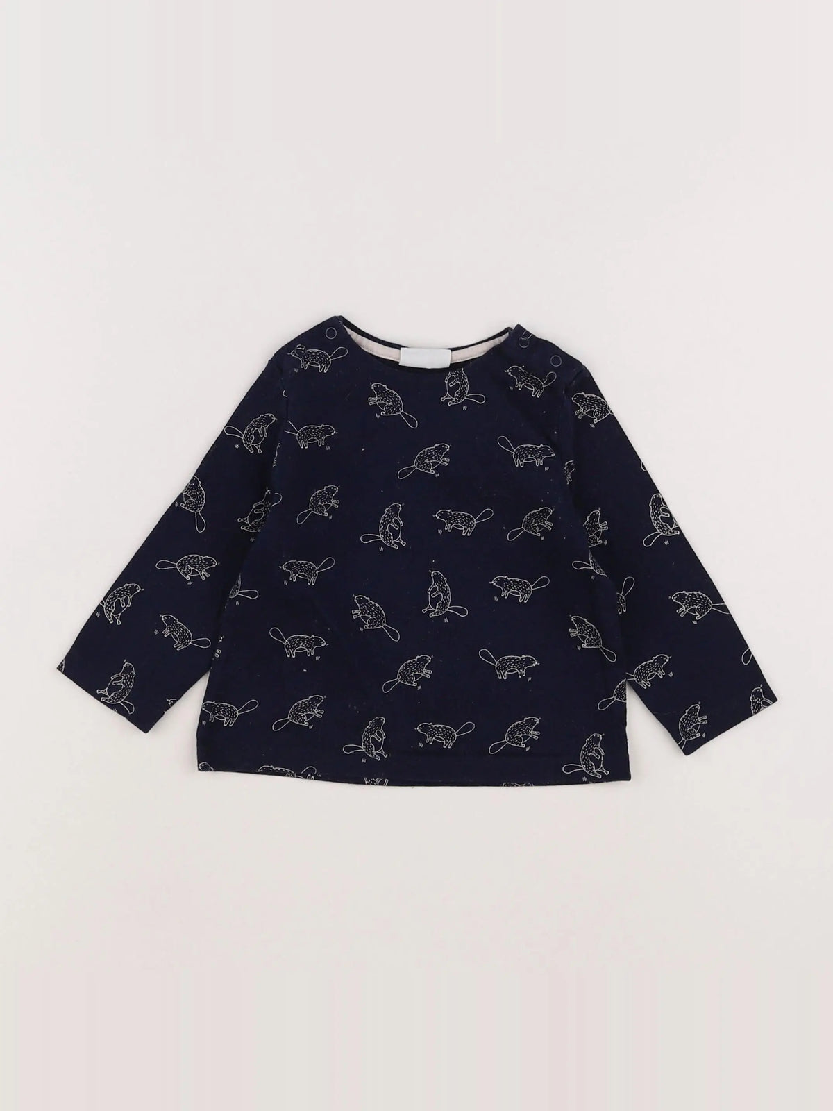 Natalys - tee-shirt bleu - 9 mois