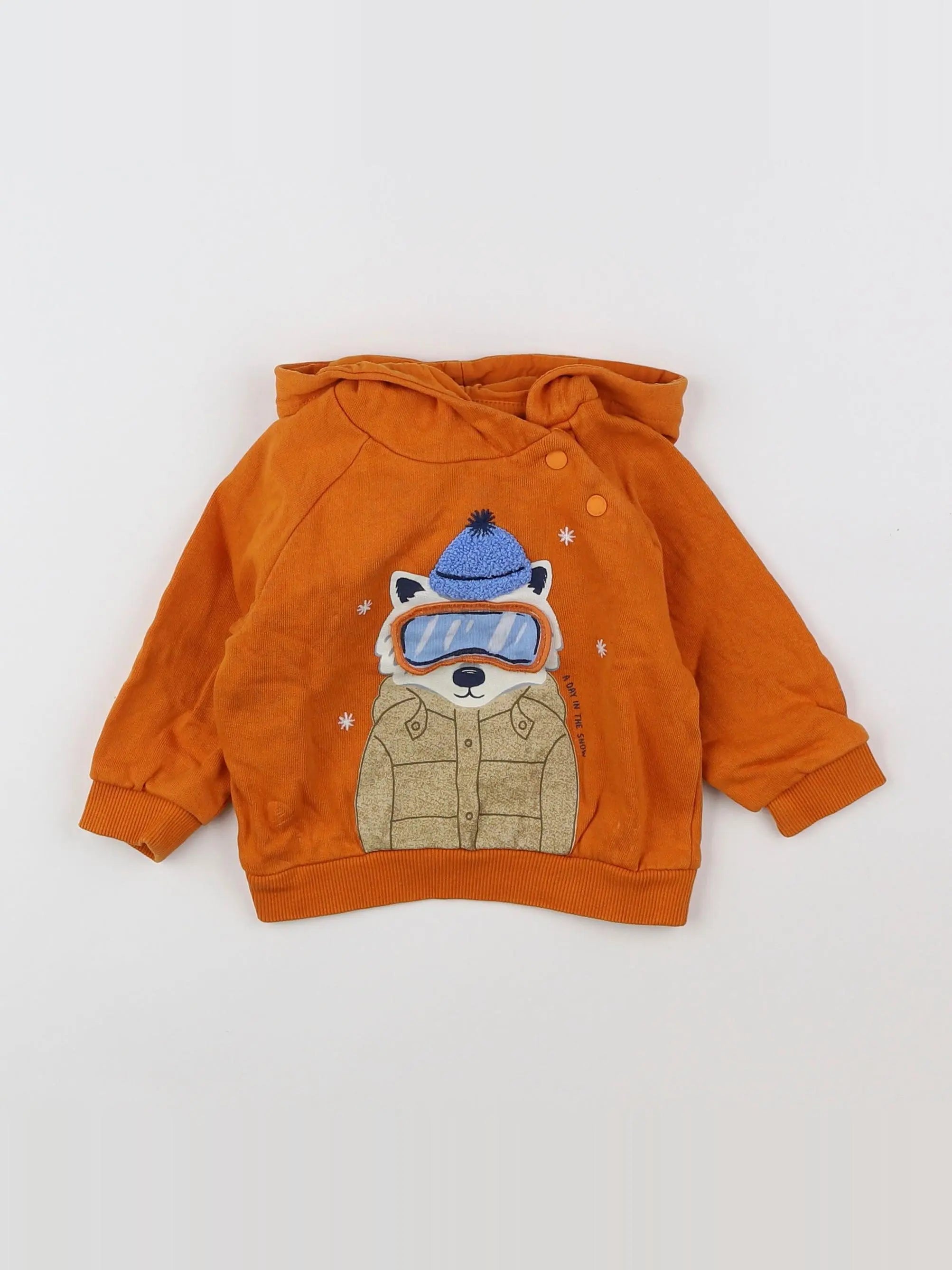 Mayoral - sweat orange - 6 mois