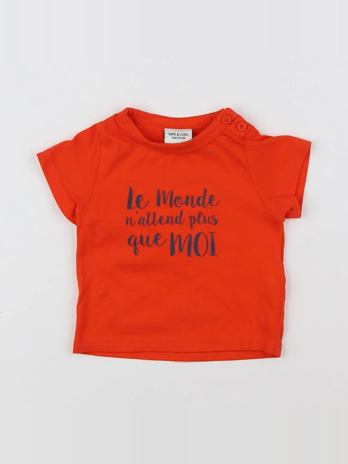 Tape à l'oeil - tee-shirt rouge - 3 mois