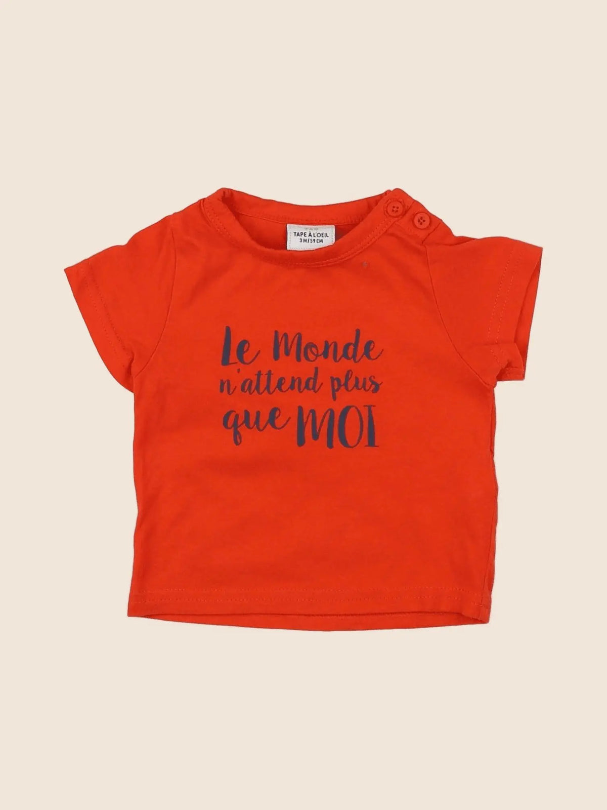 Tape à l'oeil - tee-shirt rouge - 3 mois