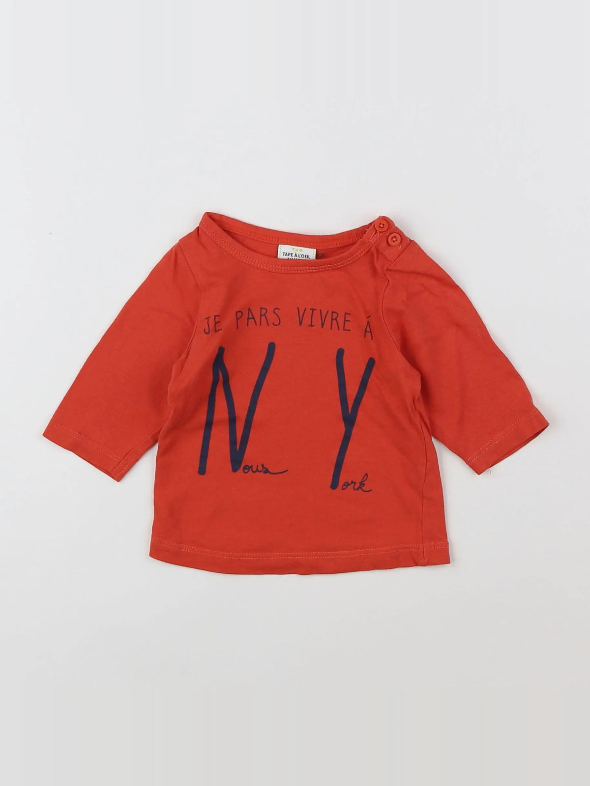 Tape à l'oeil - tee-shirt rouge - 3 mois