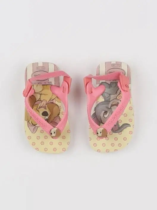 Havaianas - tongs rose, jaune - pointure 17/18