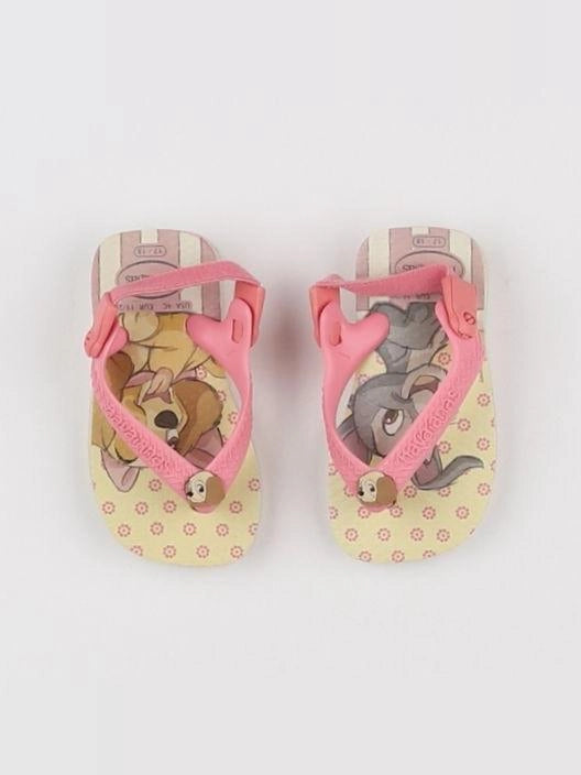 Havaianas - tongs rose, jaune - pointure 17/18