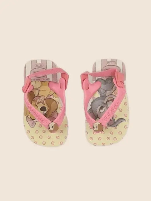 Havaianas - tongs rose, jaune - pointure 17/18