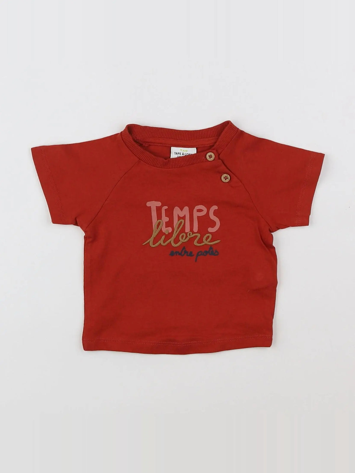 Tape à l'oeil - tee-shirt rouge - 3 mois