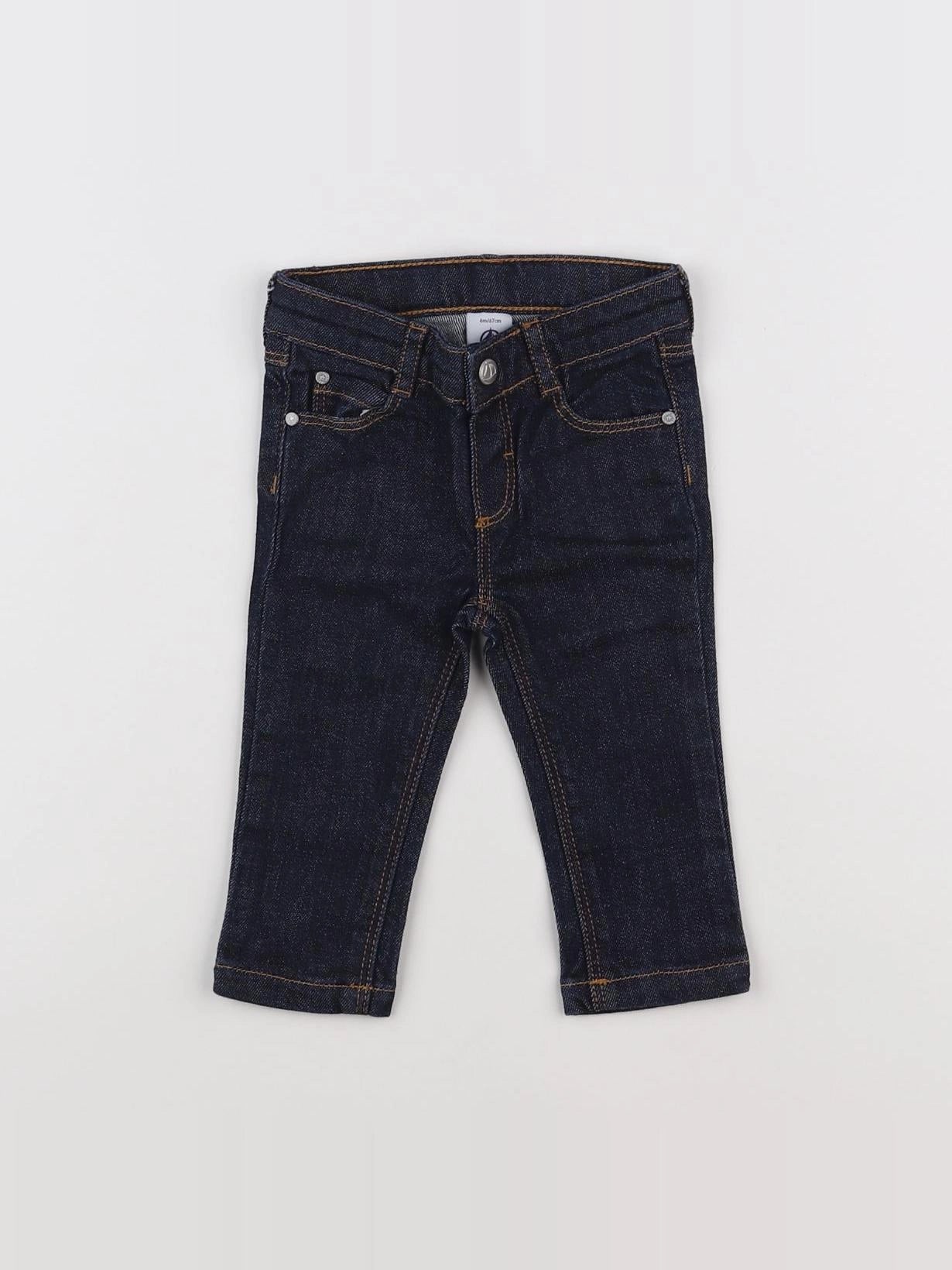 Petit Bateau - jean bleu - 6 mois